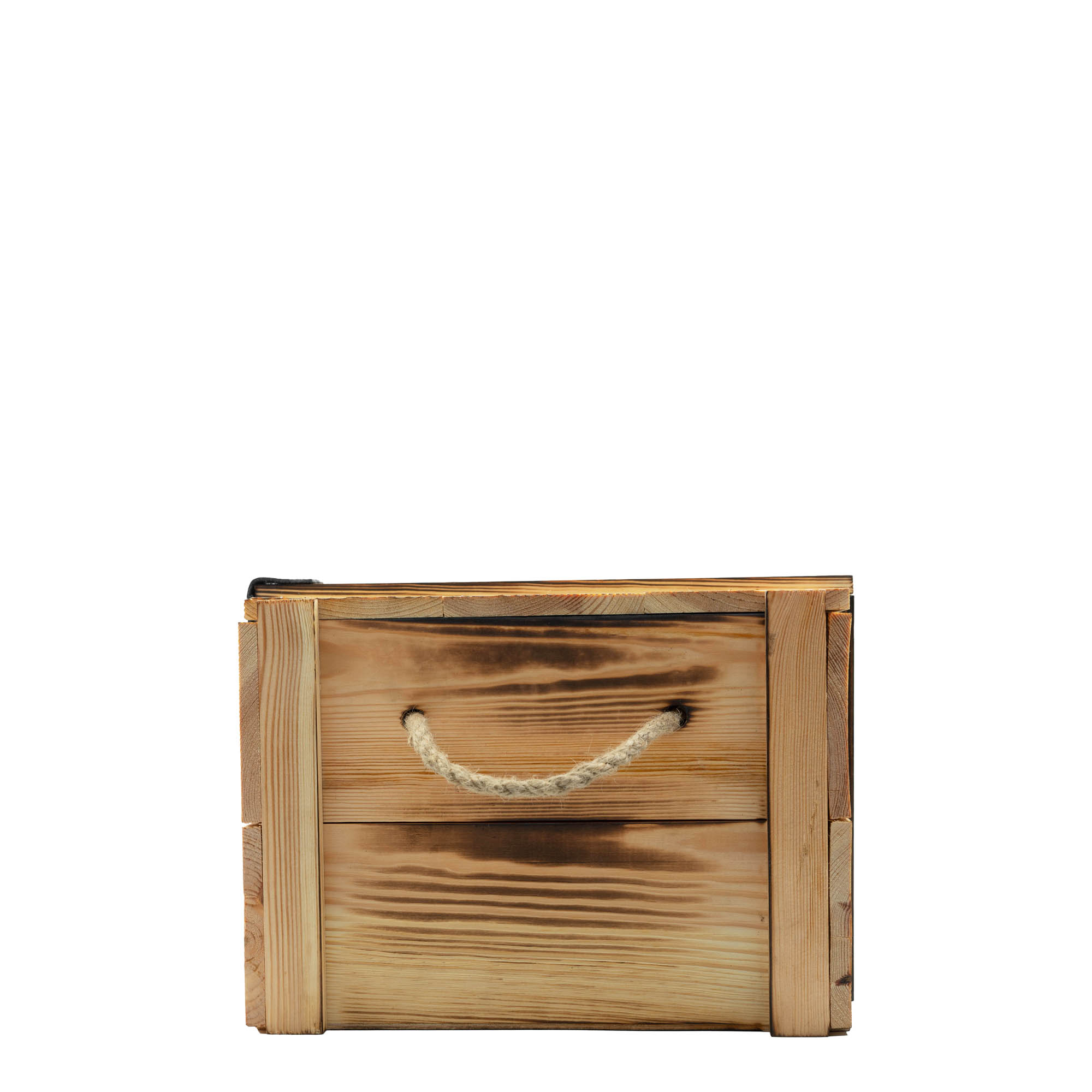 Viinilaatikko 6 pullolle, suorakaide, puu, beige