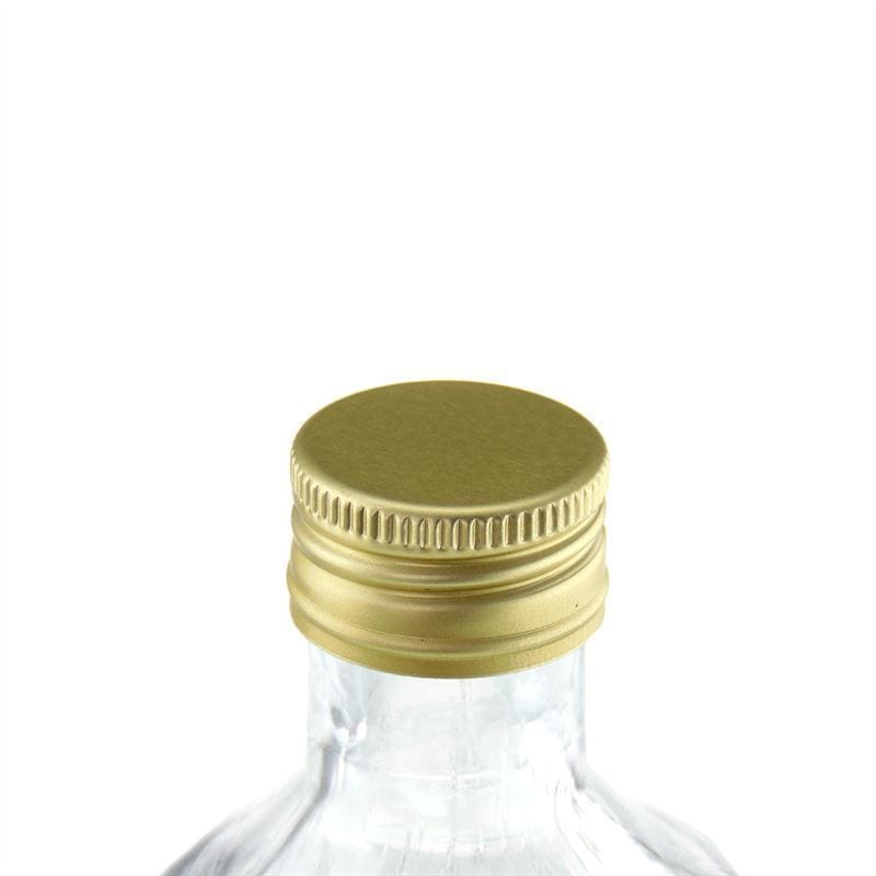 Kierrettävä suljin, metalli, kulta, suulle: PP 22 Kierrettävä suljin, metalli, kulta, suulle: PP 22