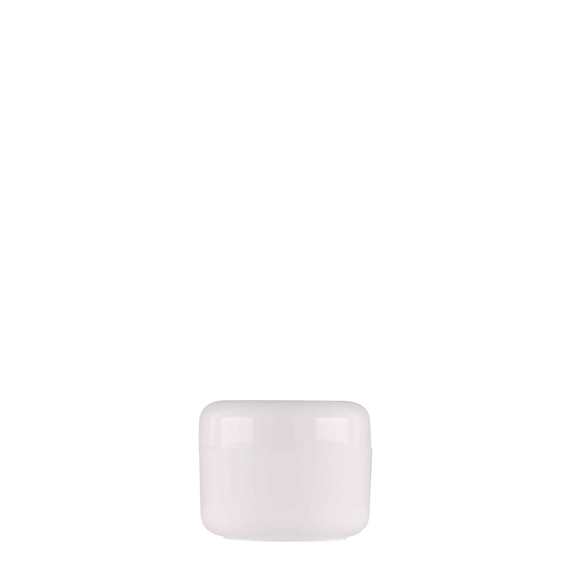 15 ml muovipurkki 'Bianca', PP, valkoinen, suu: ruuvikorkki