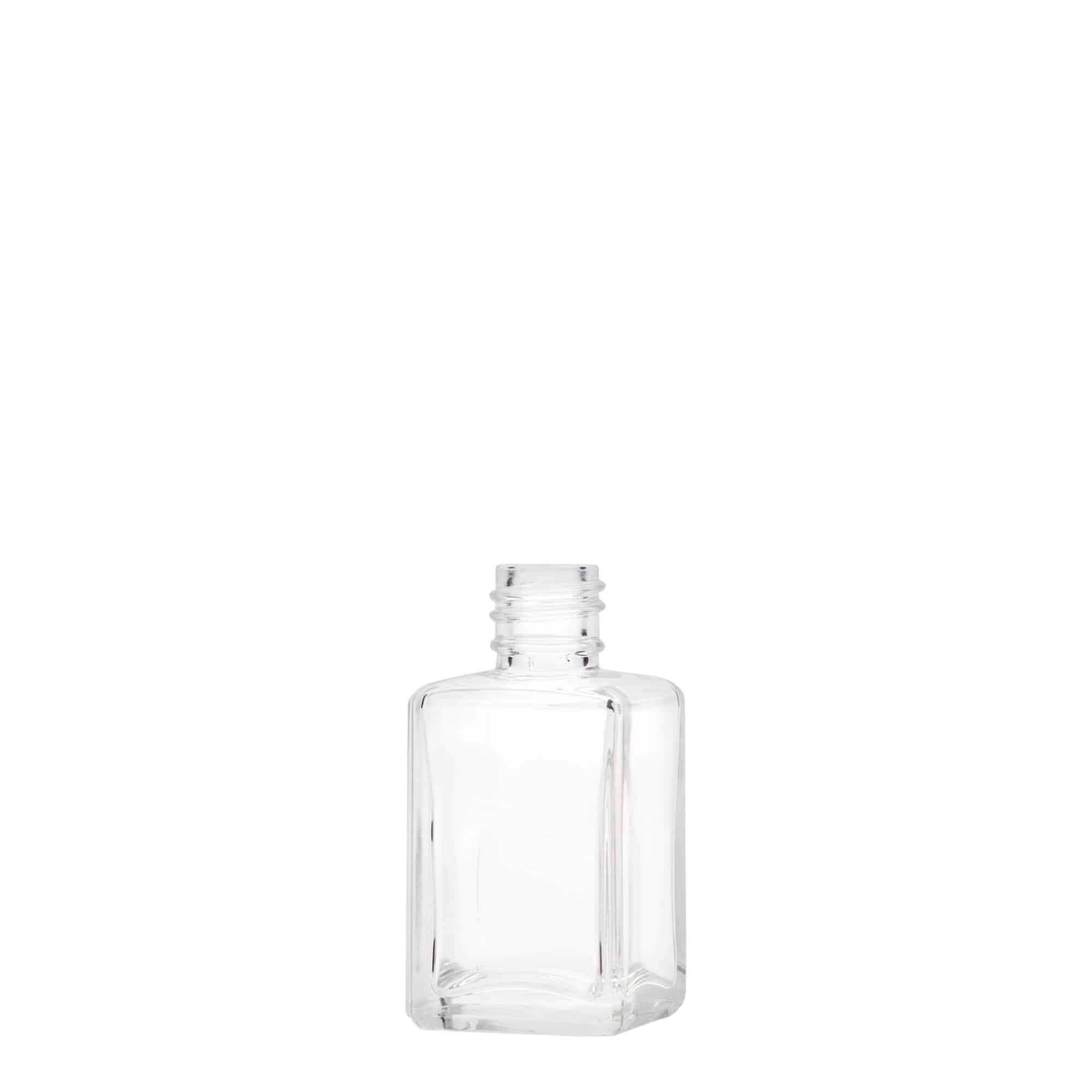 30 ml lasipullo 'Tamme', neliömäinen, suuaukko: PP 18