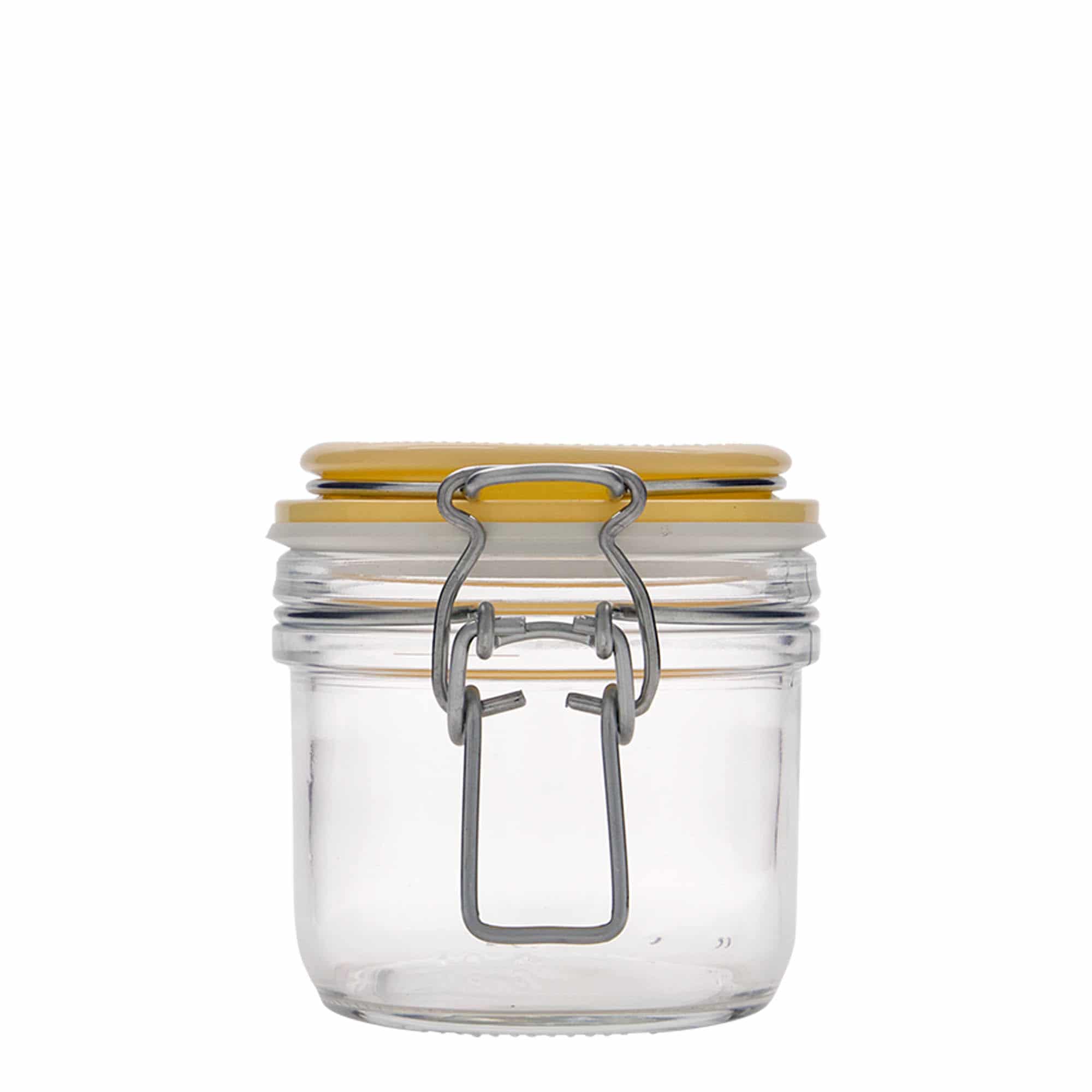 200 ml patenttikorkkilasipurkki 'Fido', keltainen, suu: patenttikorkki 200 ml patenttikorkkilasipurkki 'Fido', keltainen, suu: patenttikorkki
