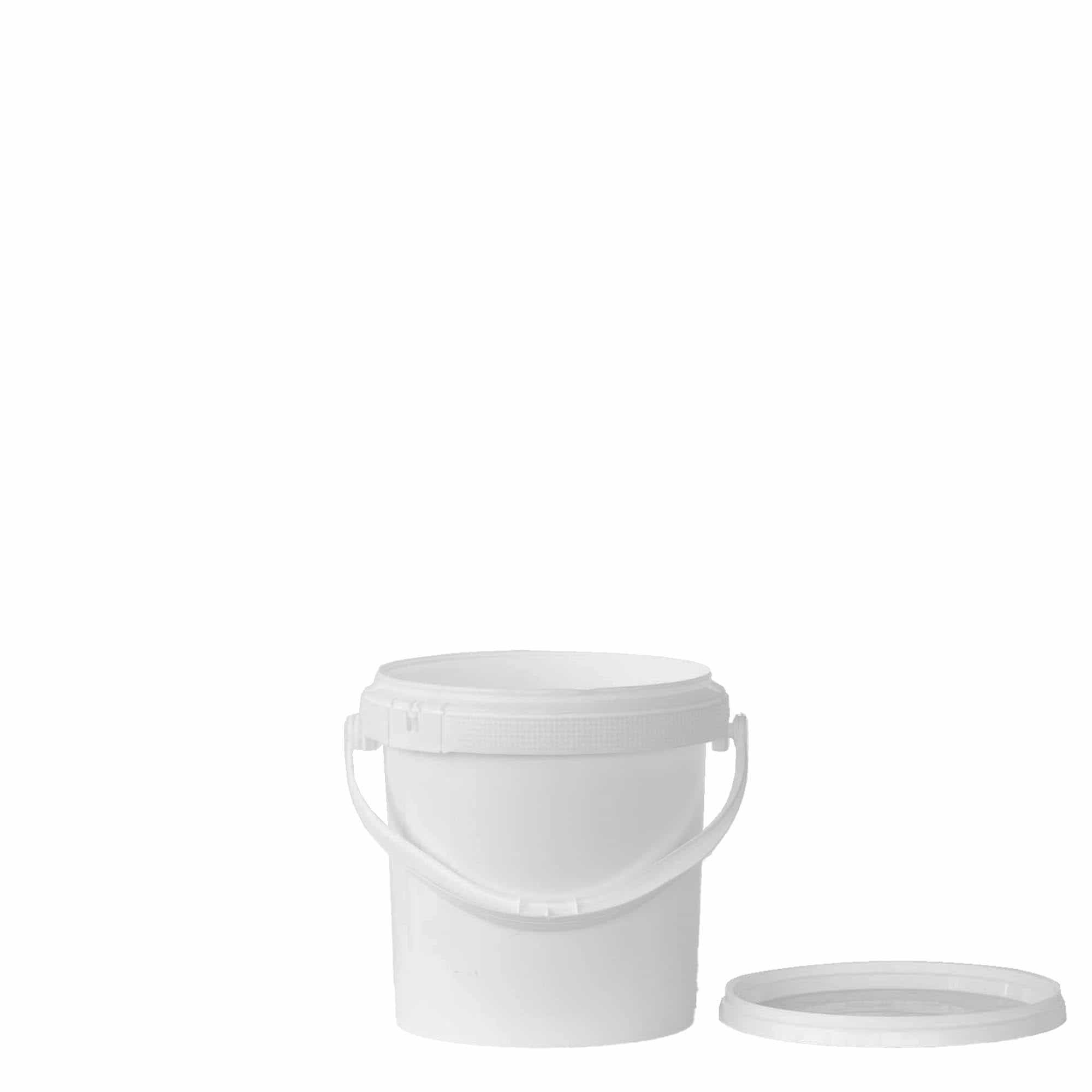 1 l ämpäri, PP-muovi, valkoinen