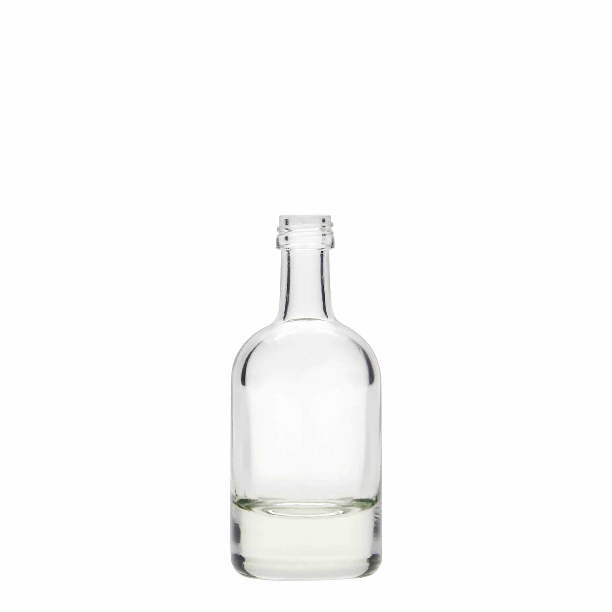 50 ml lasipullo 'Linea Uno', suuaukko: PP 18