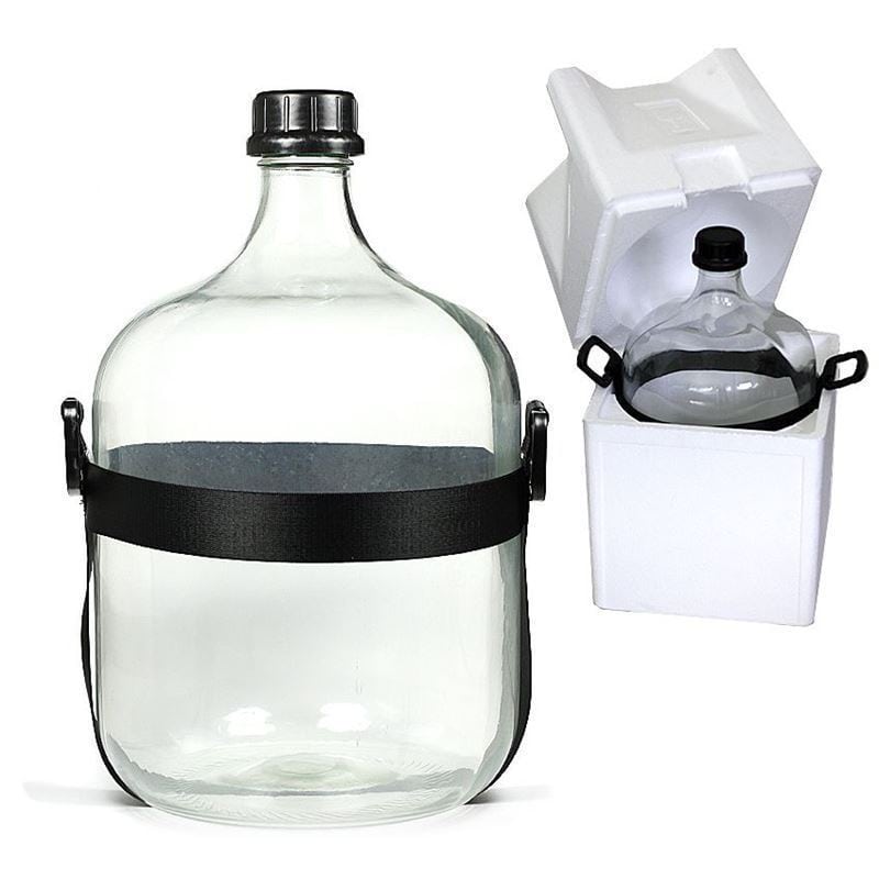 25 l pallopullo High End, lasi, suuaukko: ruuvikorkki