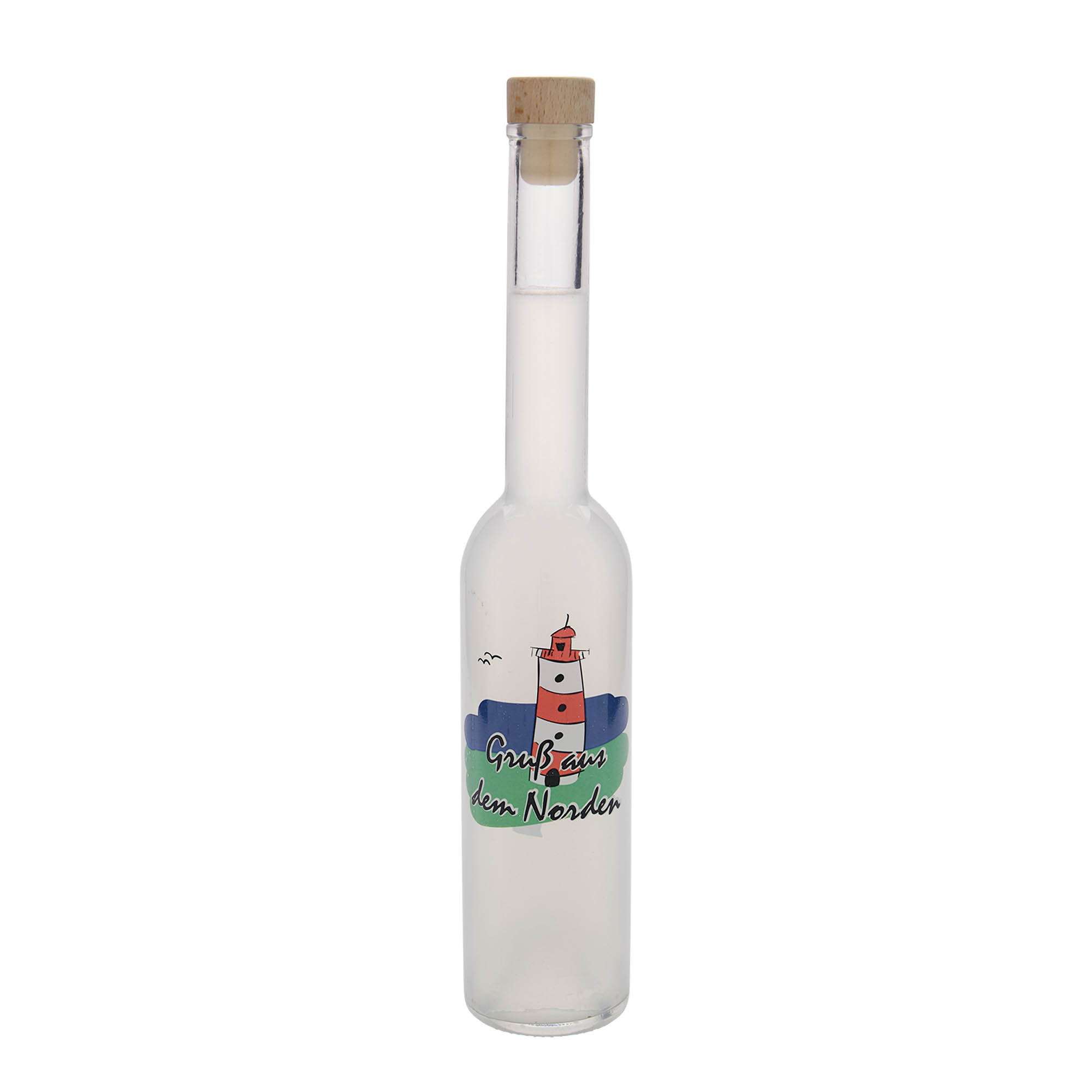 350 ml lasipullo 'Opera', kuvio: Pohjoinen, suuaukko: korkki