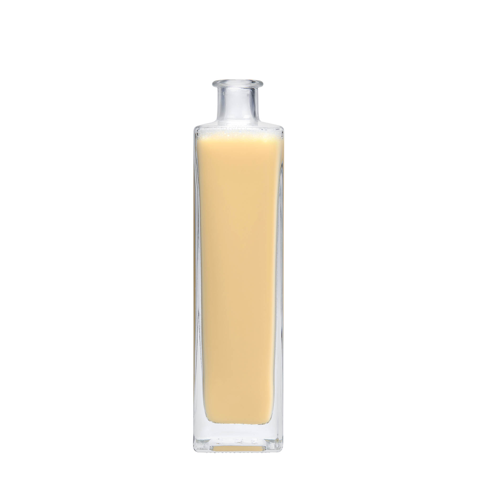 500 ml lasipullo ”Rafaello”, nelikulmainen, suu: korkki