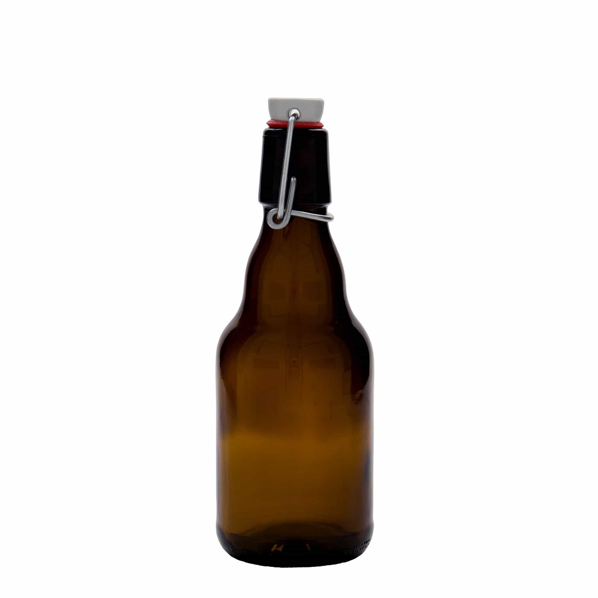 330 ml olutpullo 'Steinie', lasia, ruskea, suuaukko: kierrettävä suljin