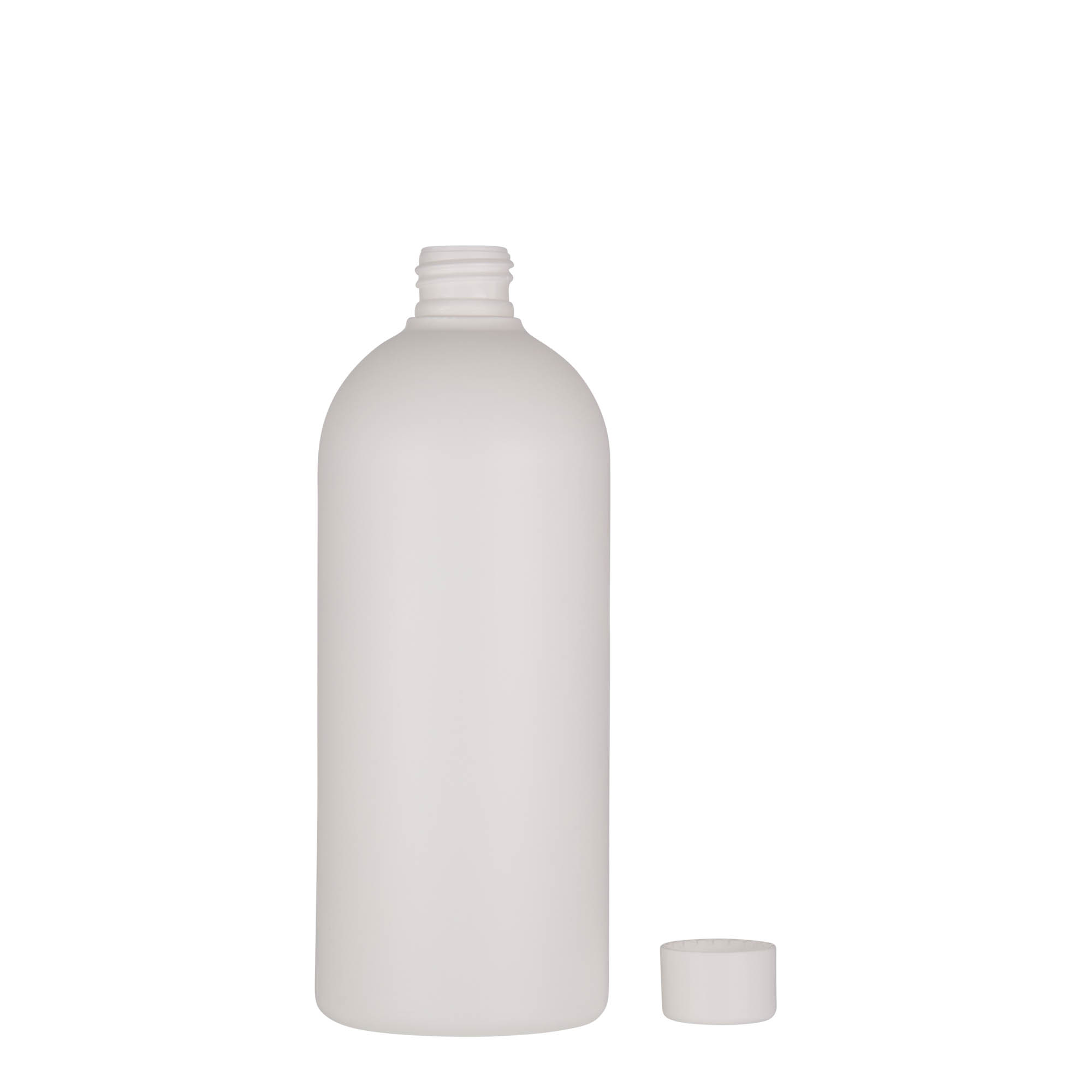 500 ml muovipullo 'Tuffy', HDPE, valkoinen, suuaukko: 24/410