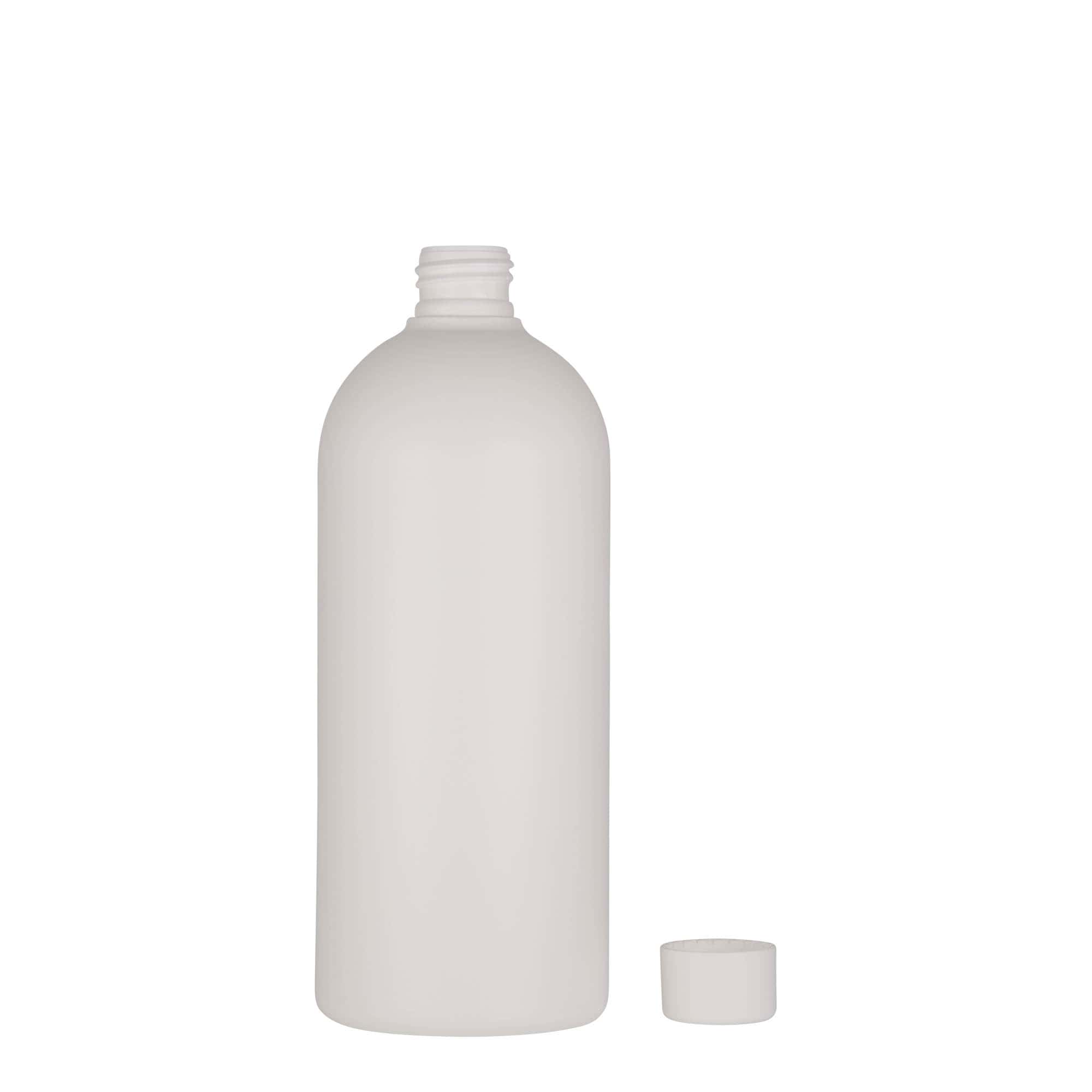 500 ml muovipullo 'Tuffy', HDPE, valkoinen, suuaukko: 24/410