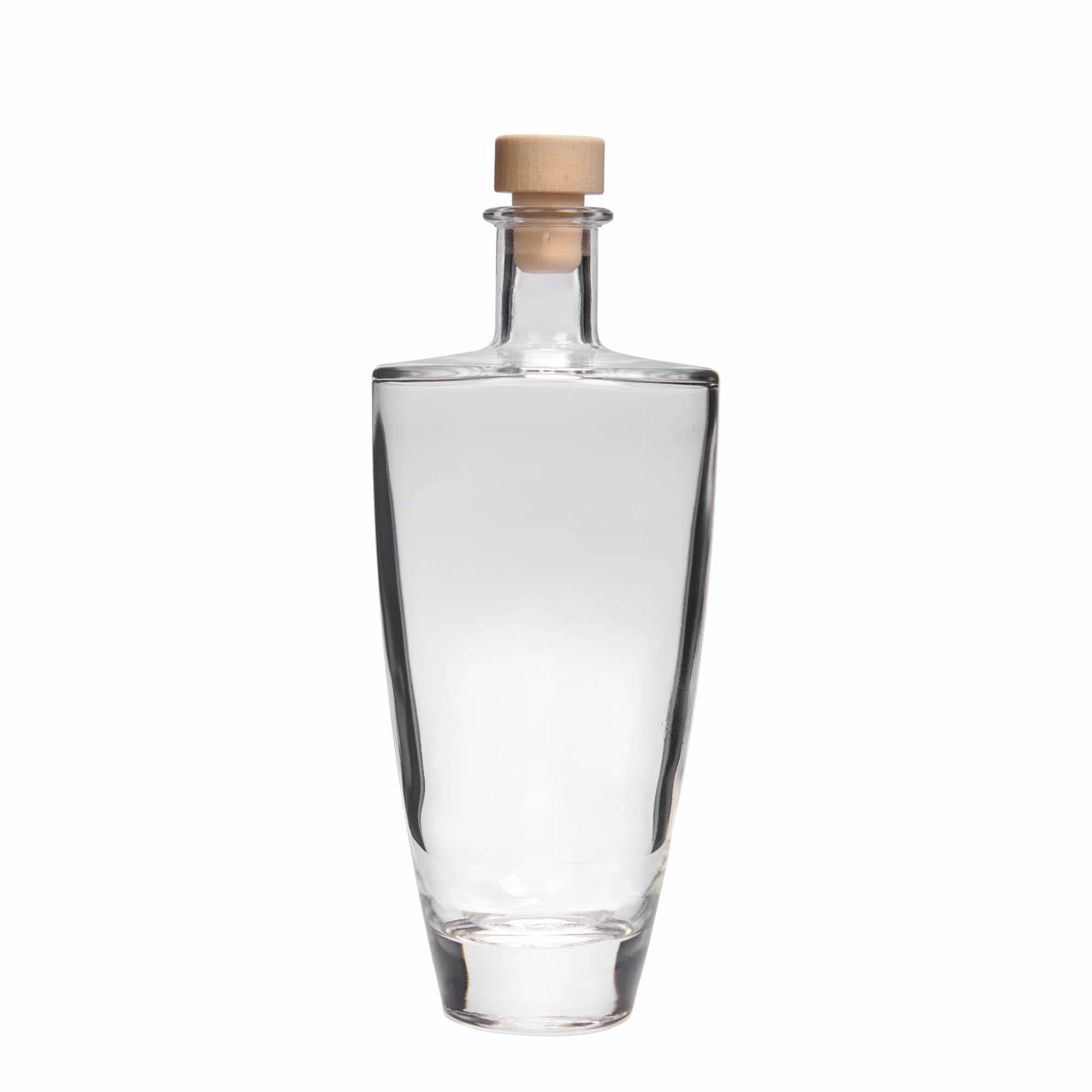 500 ml lasipullo 'Vanessa', soikea, suu: korkki