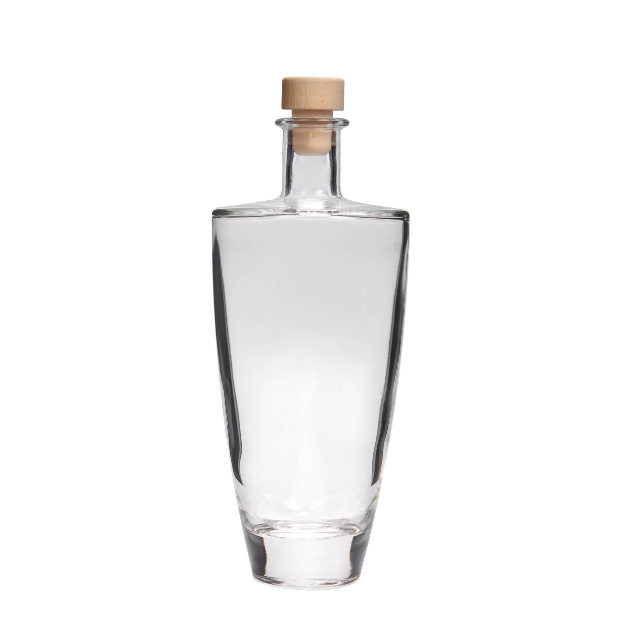 500 ml lasipullo 'Vanessa', ovaali, suuaukko: korkki