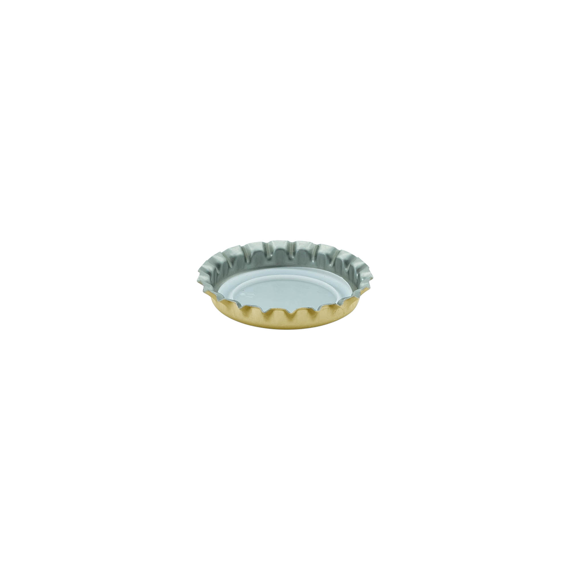 Pullonkorkki 26 mm, metalli, kulta Pullonkorkki 26 mm, metalli, kulta