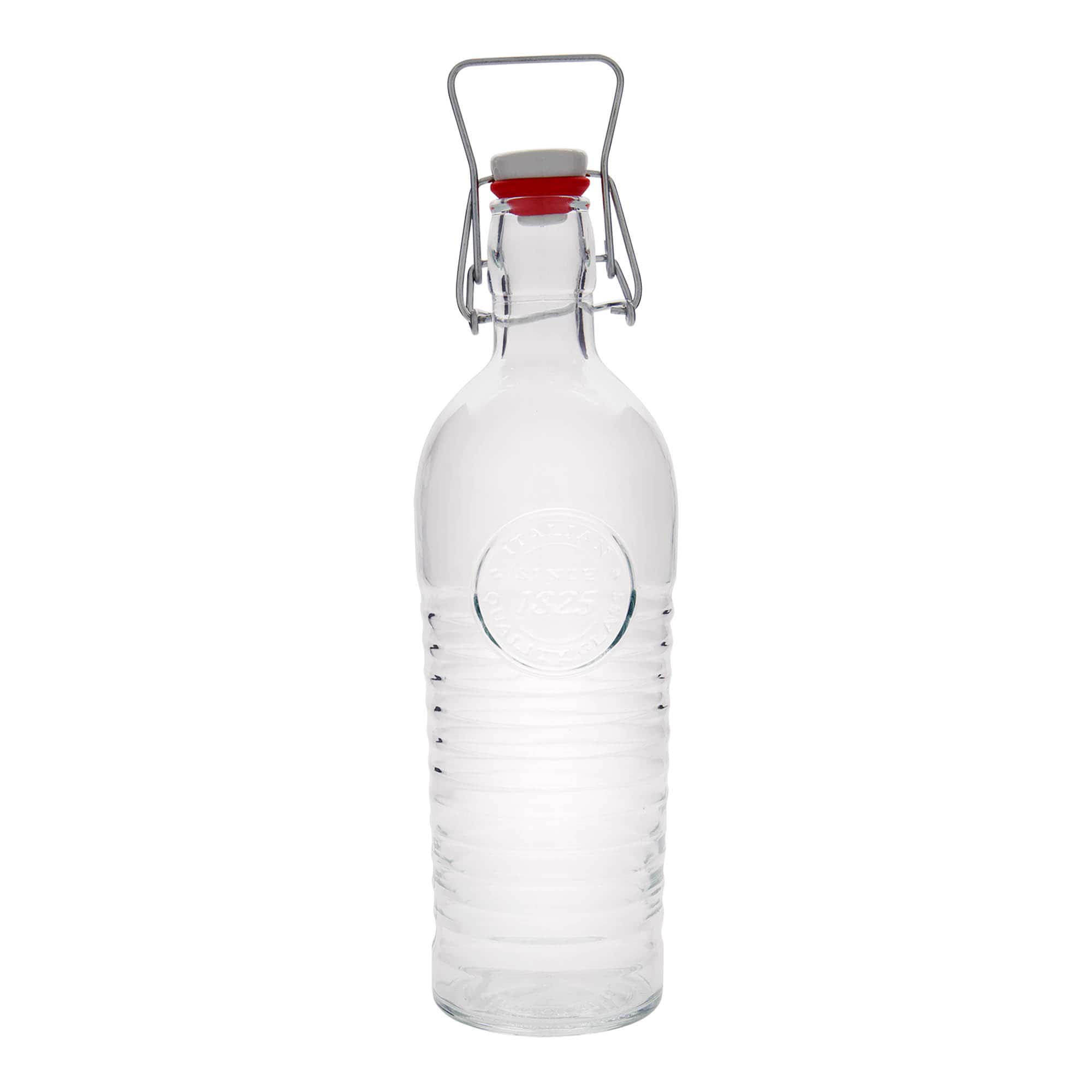 1 200 ml lasipullo 'Officina 1825', suuaukko: kahvalukko