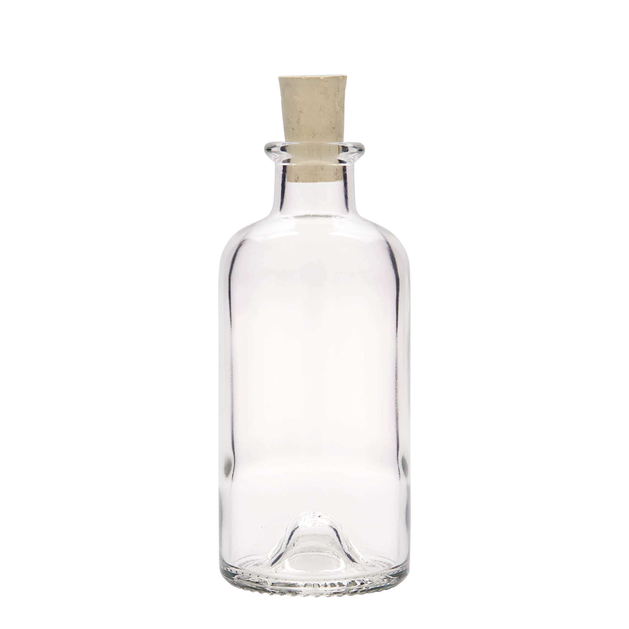 200 ml apteekkarin lasipullo, suu: korkki