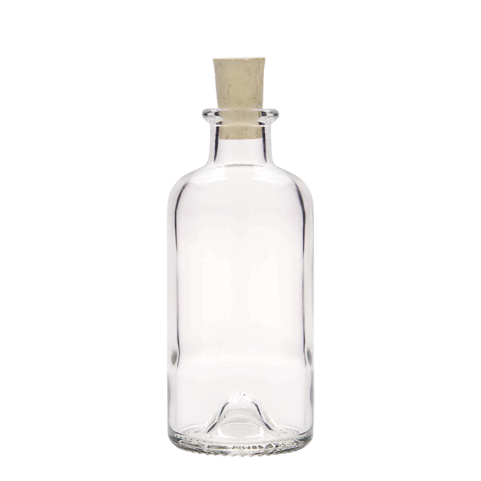 200 ml lasipullo apteekkari, suuaukko: korkki