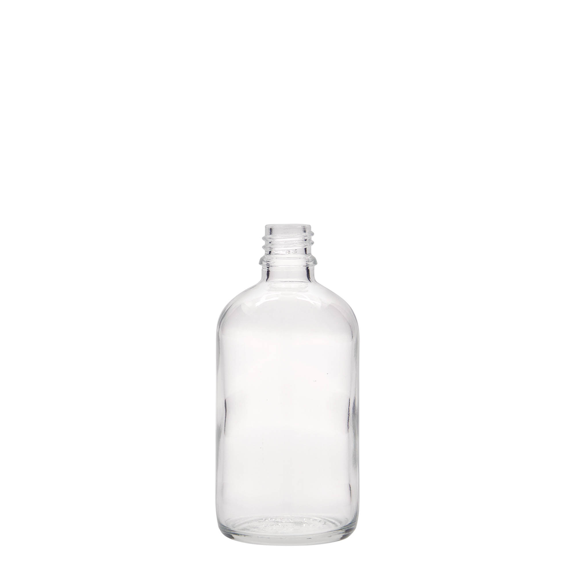 100 ml lääkeputkilo, lasia, suuaukko: DIN 18 100 ml lääkeputkilo, lasia, suuaukko: DIN 18