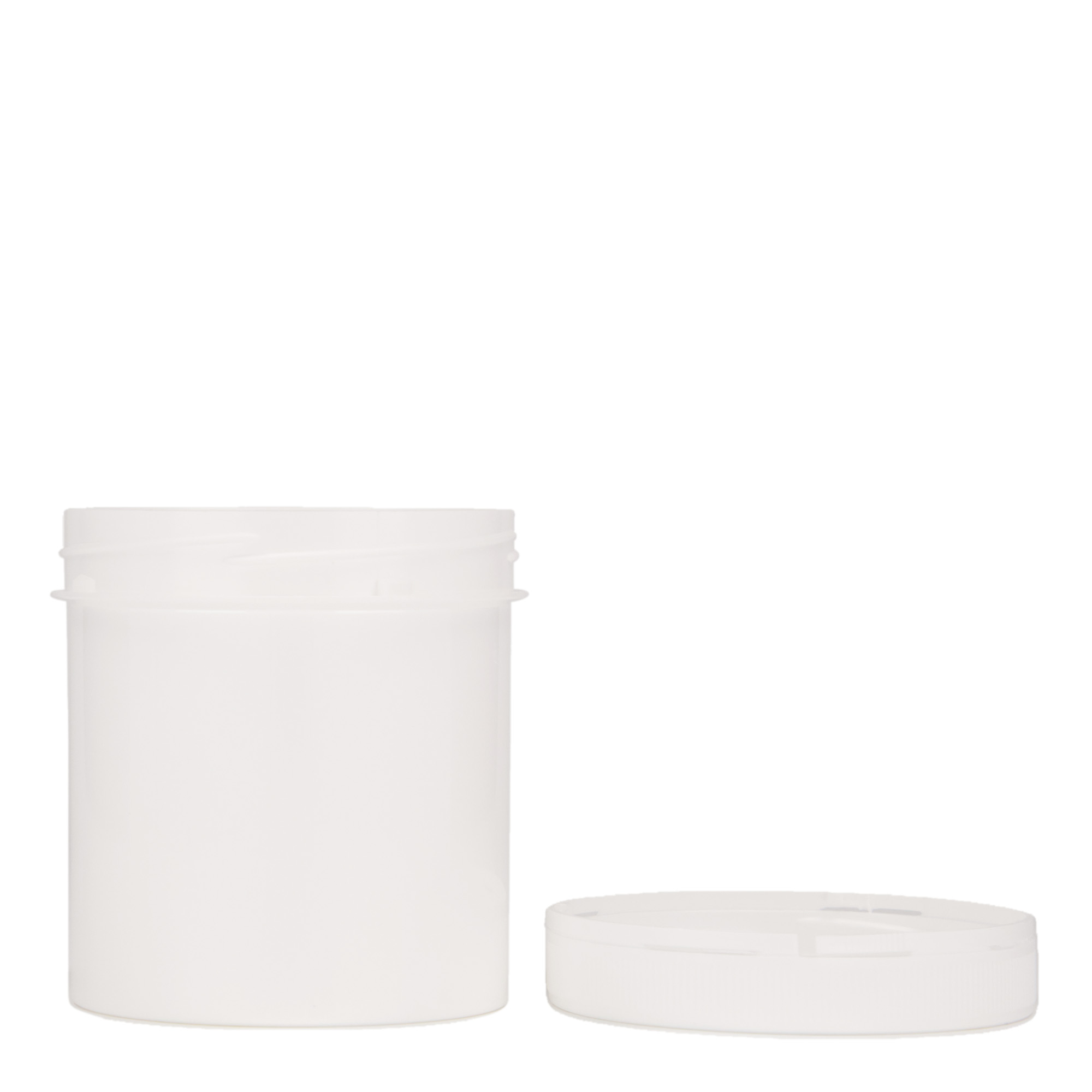250 ml muovipurkki 'Securilock', PP, valkoinen, suuaukko: ruuvikorkki