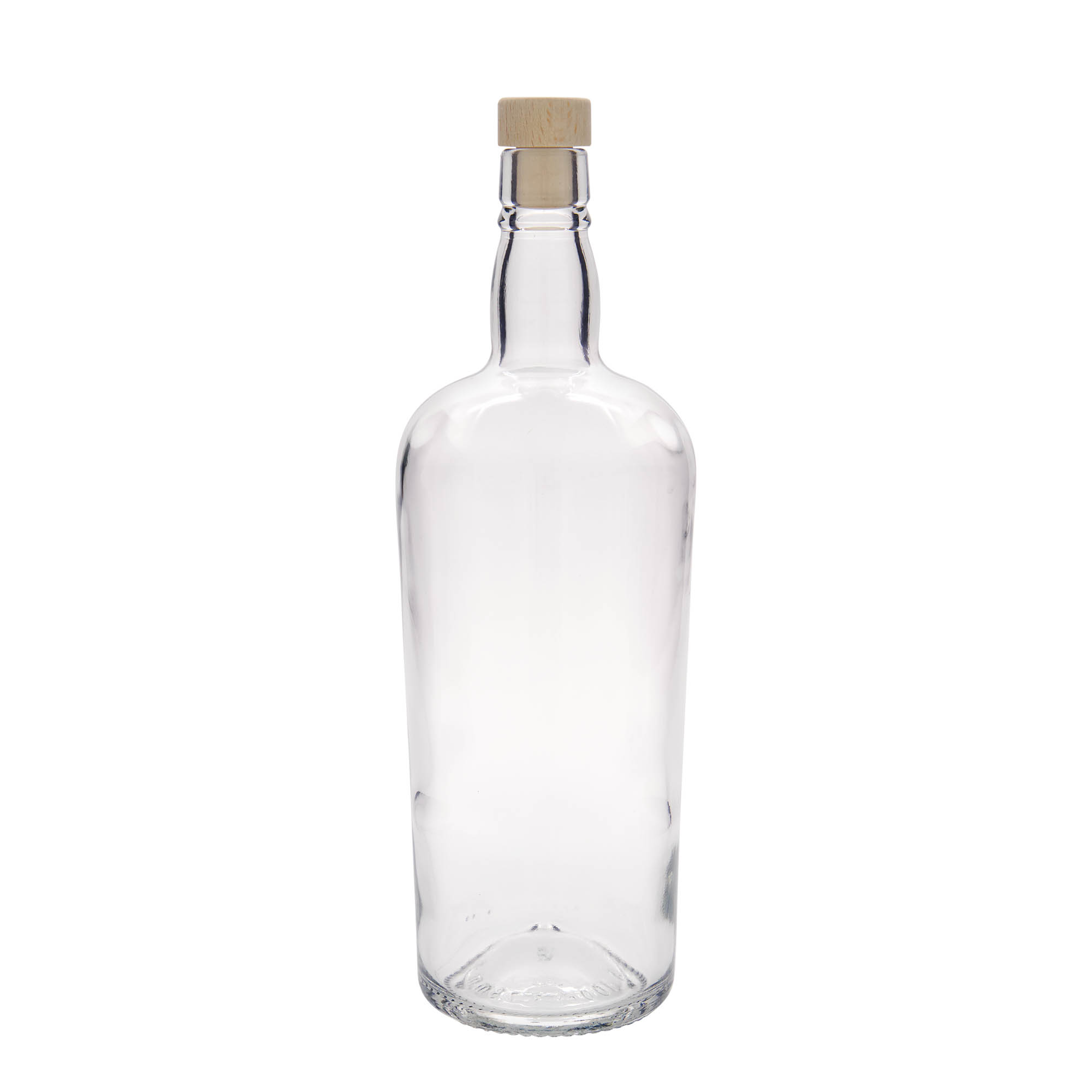 1000 ml lasipullo ”Edinburgh”, suuaukko: korkki