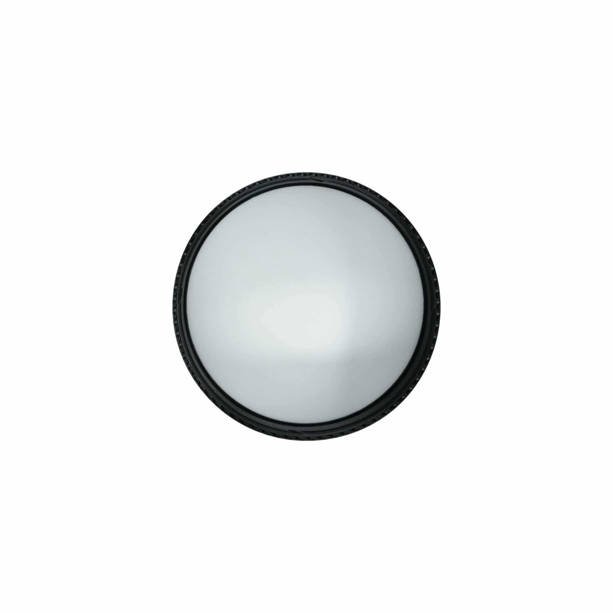 Kierrekorkki 100 ml:lle 'Antonella', PP-muovi, musta
