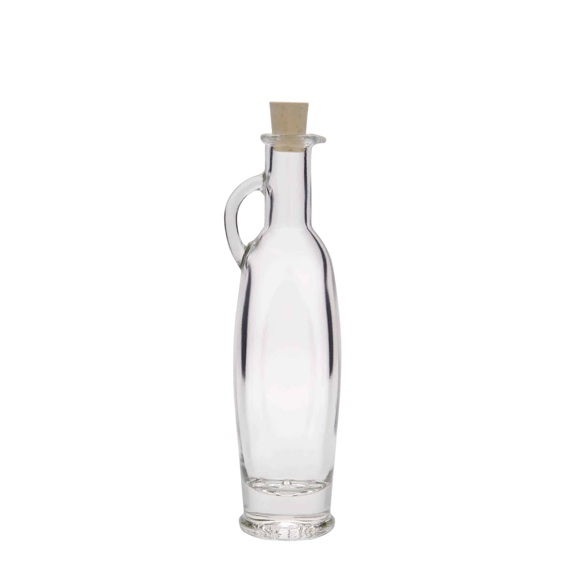 100 ml lasipullo 'Eleganta', soikea, suu: korkki