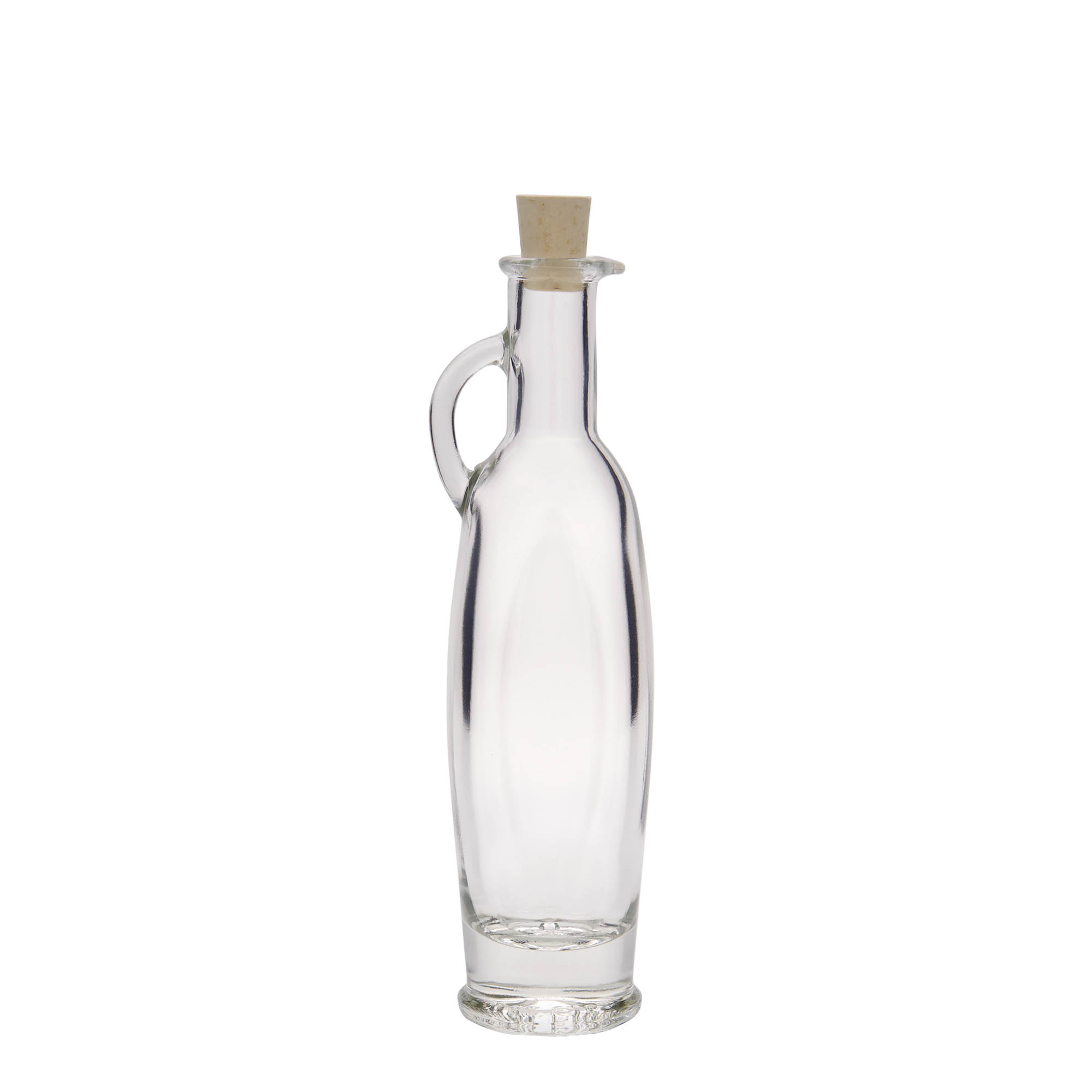 100 ml lasipullo 'Eleganta', soikea, suuaukko: korkki
