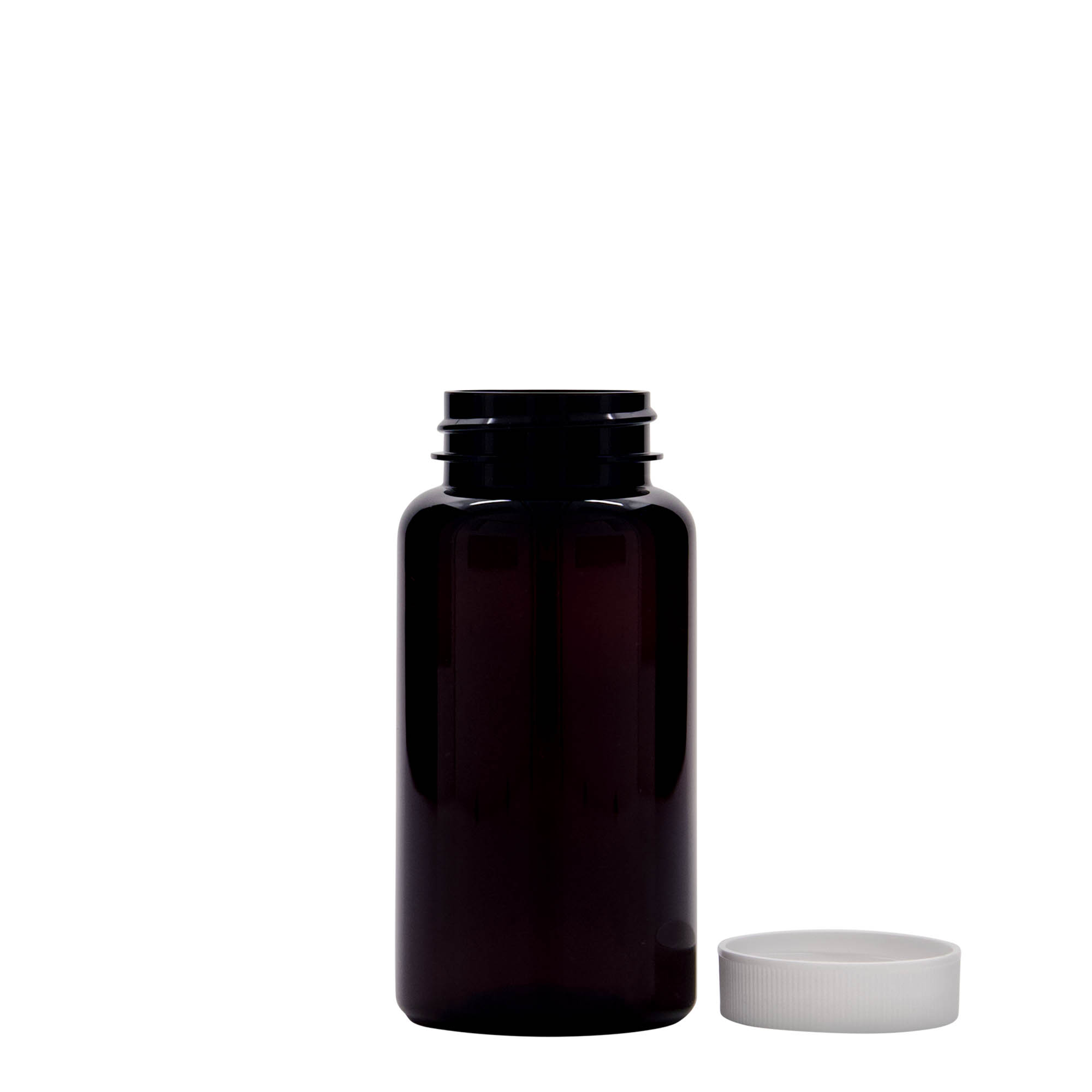 150 ml PET-purkki, muovi, ruskea, suuaukko: 38/400 150 ml PET-purkki, muovi, ruskea, suuaukko: 38/400