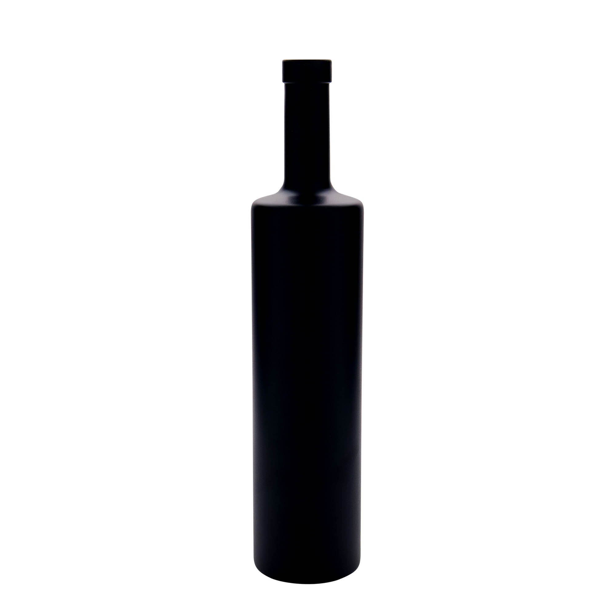 700 ml lasipullo ”Centurio”, musta, suuaukko: korkki
