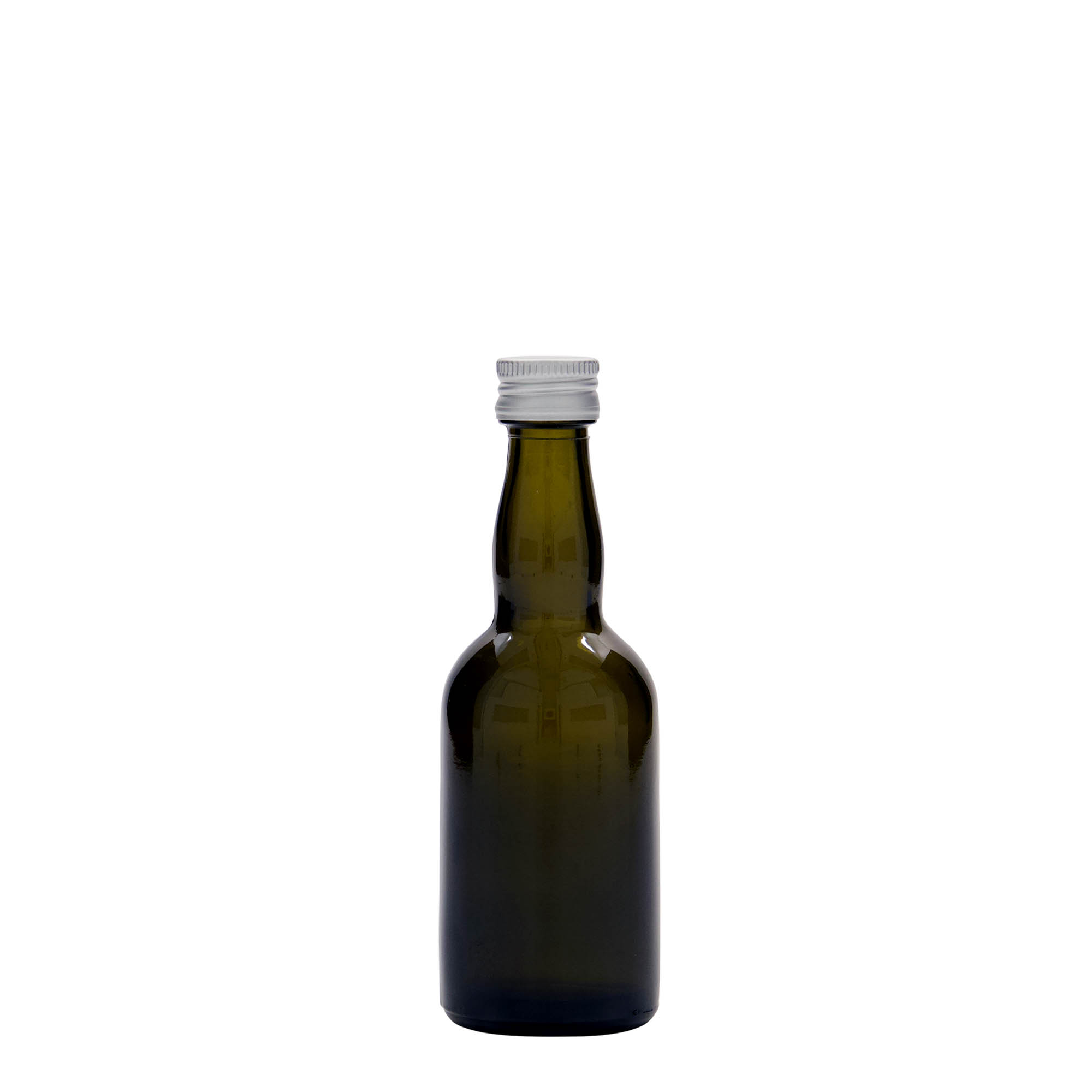 50 ml lasipullo 'Proba', antiikkivihreä, suuaukko: PP 18