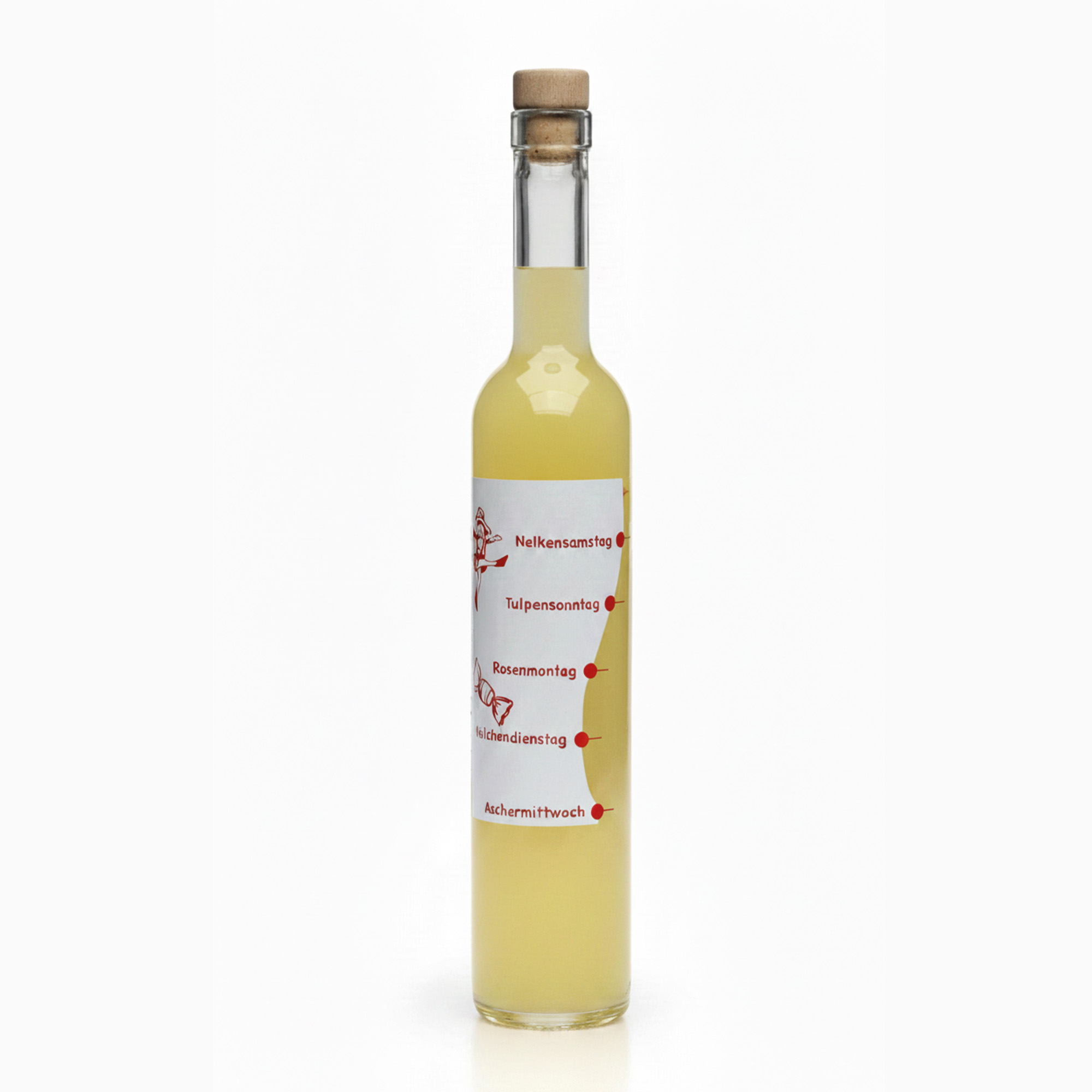 500 ml lasipullo Maximo painettu ”Karnevaali”, suuaukko: korkki