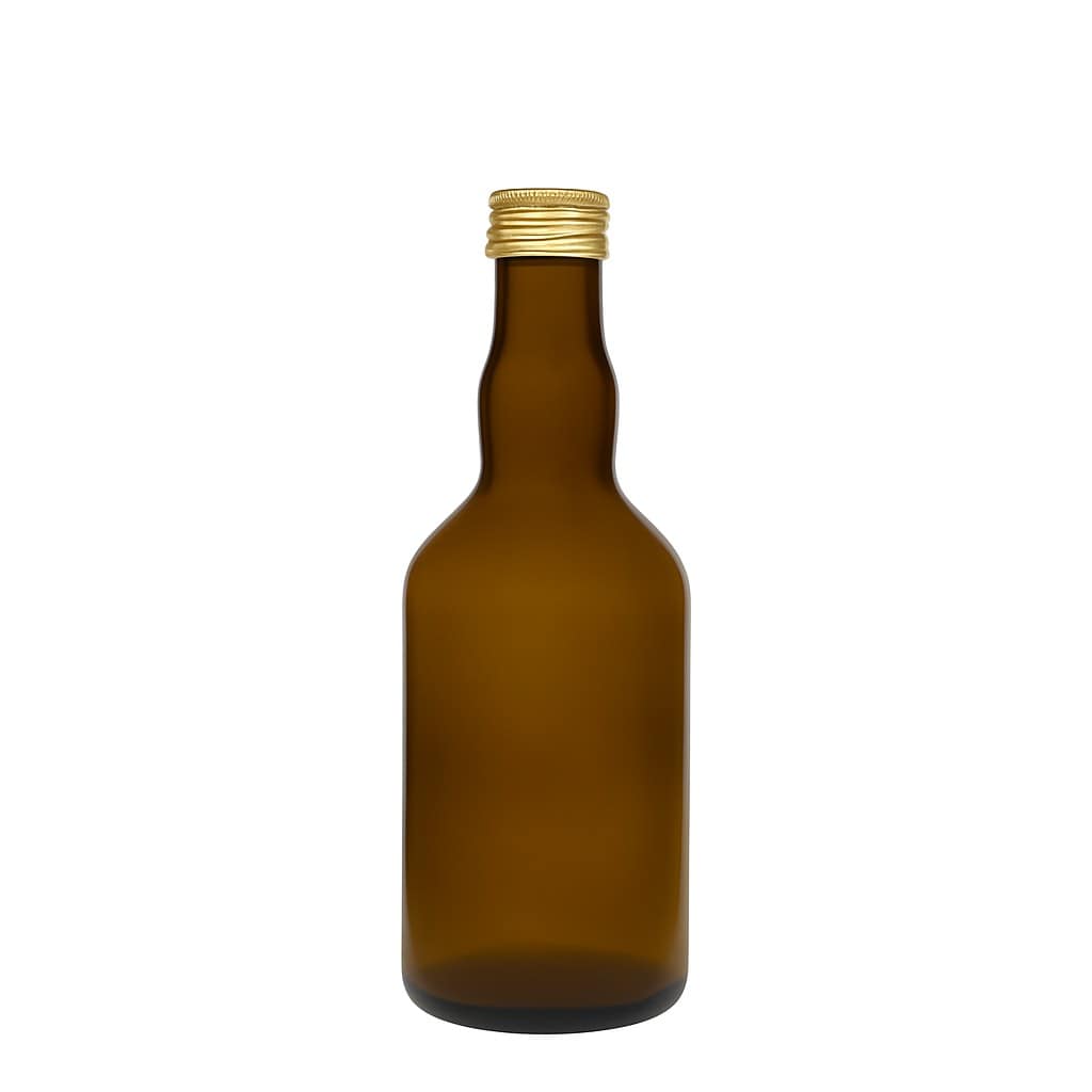 500 ml lasipullo 'Olona', antiikkivihreä, suuaukko: PP 31,5