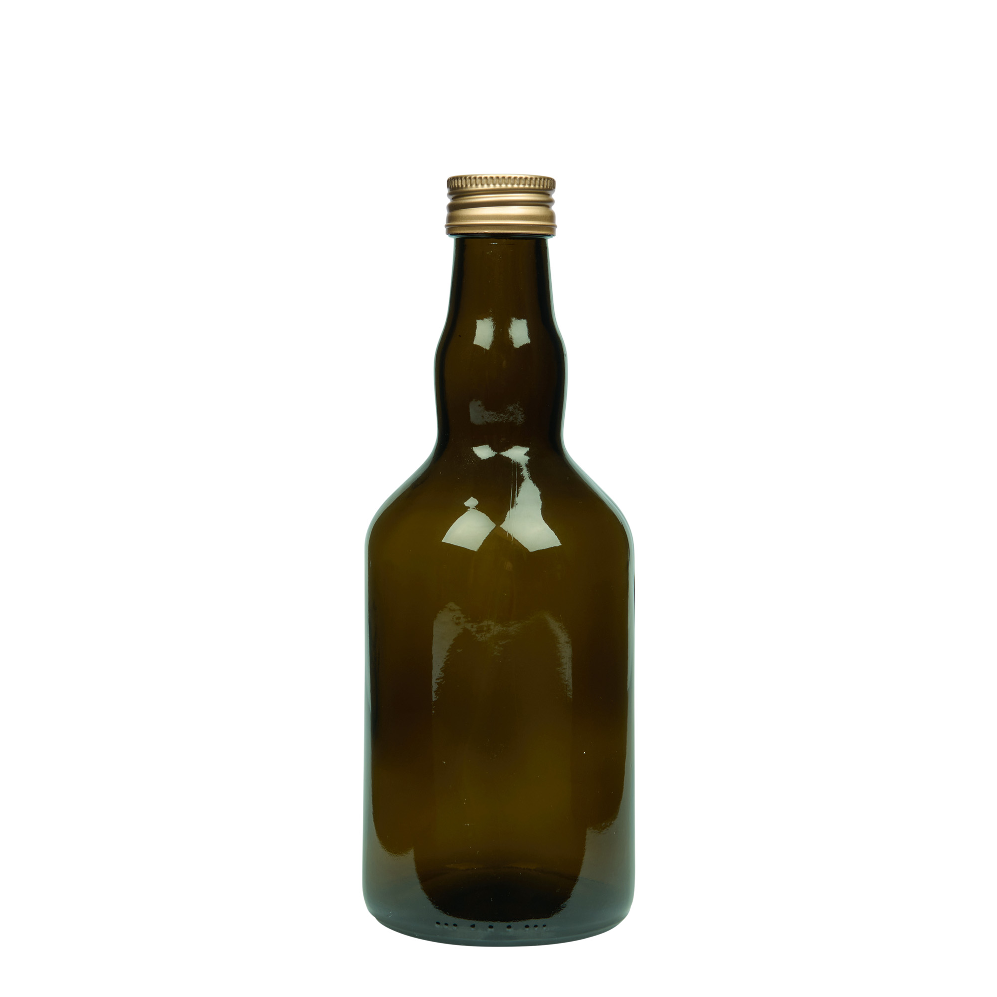 500 ml lasipullo ”Olona”, antiikkivihreä, suuaukko: PP 31,5
