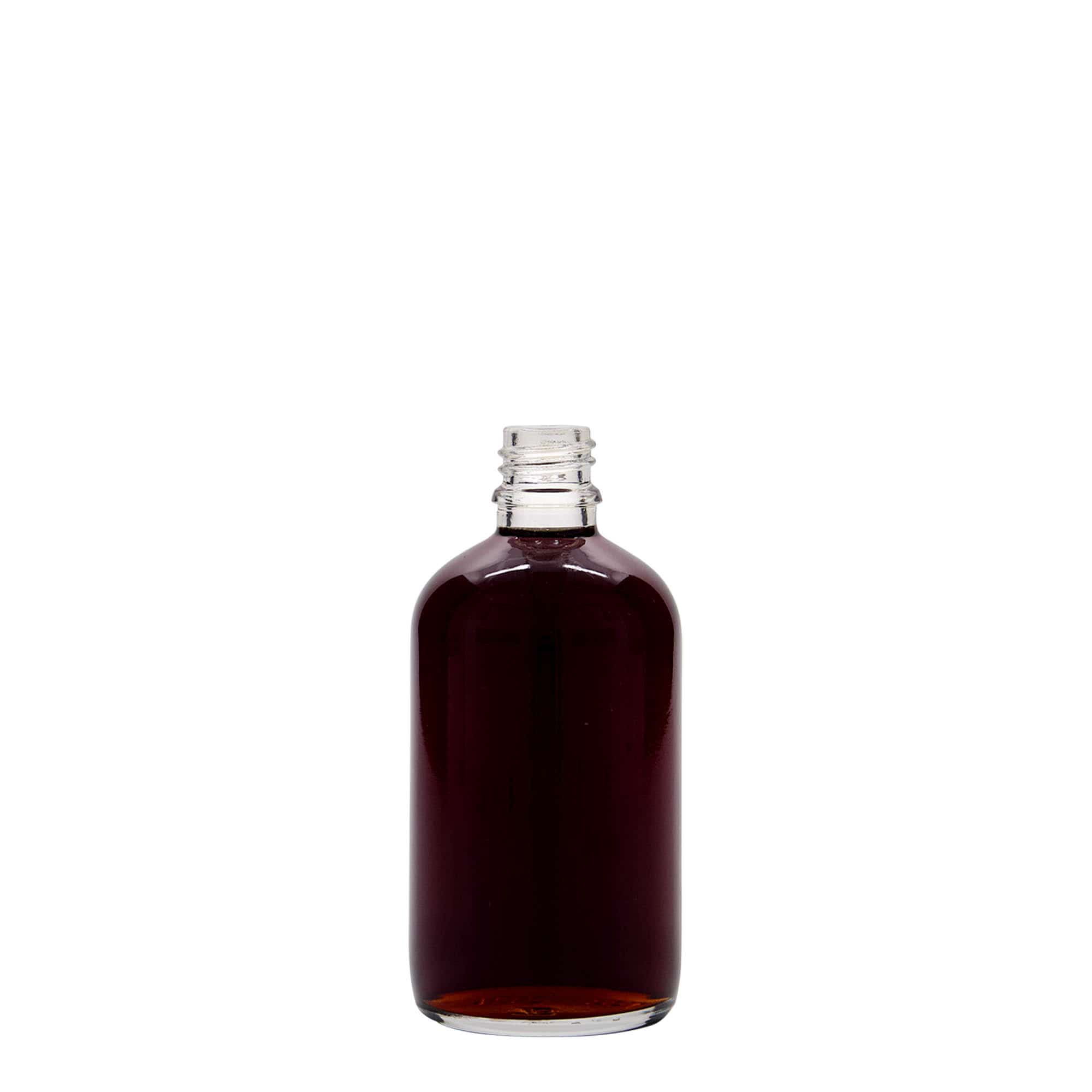 100 ml lääkeputkilo, lasia, suuaukko: DIN 18 100 ml lääkeputkilo, lasia, suuaukko: DIN 18