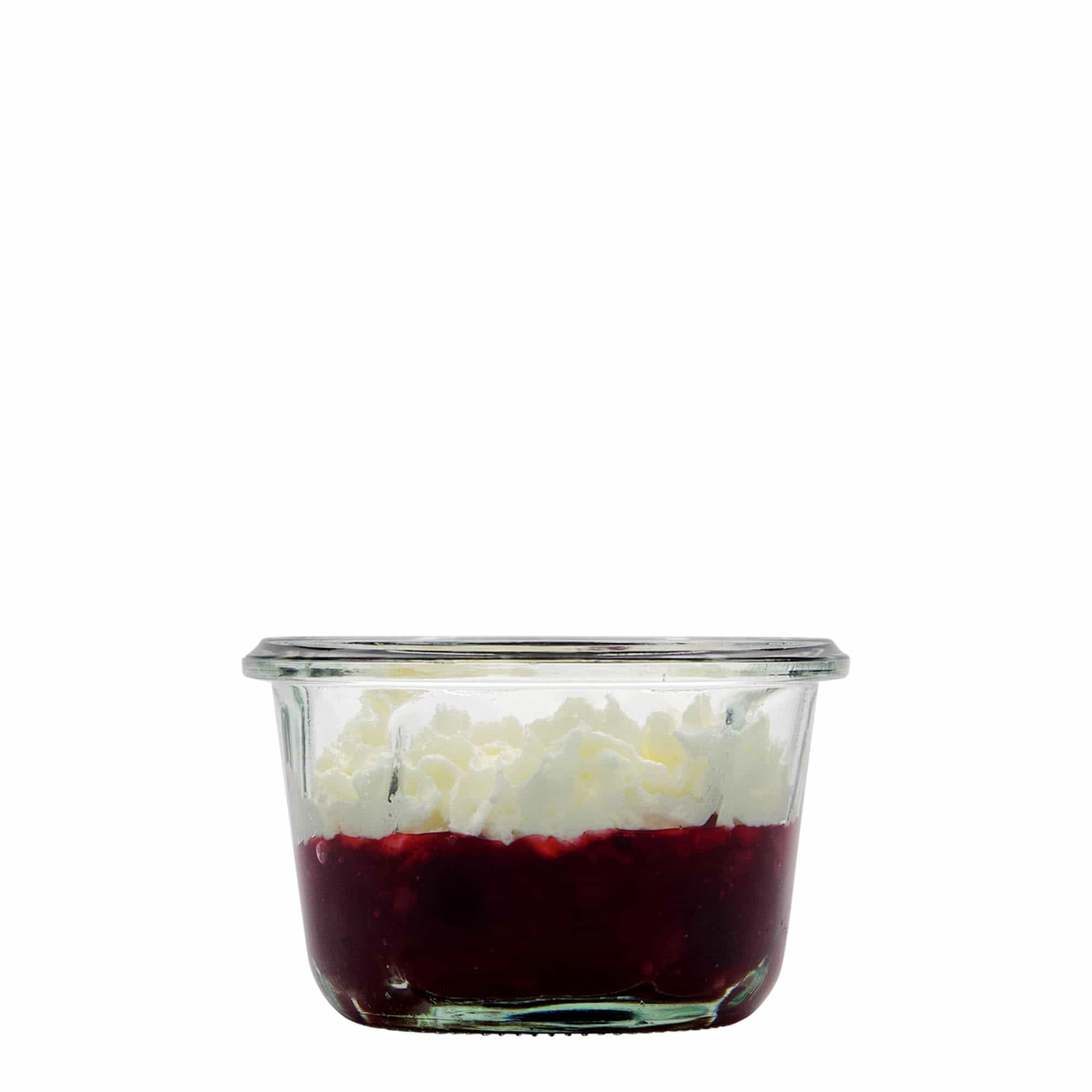 165 ml WECK-kakkuvuokapurkki, suuaukko: pyöreä reuna