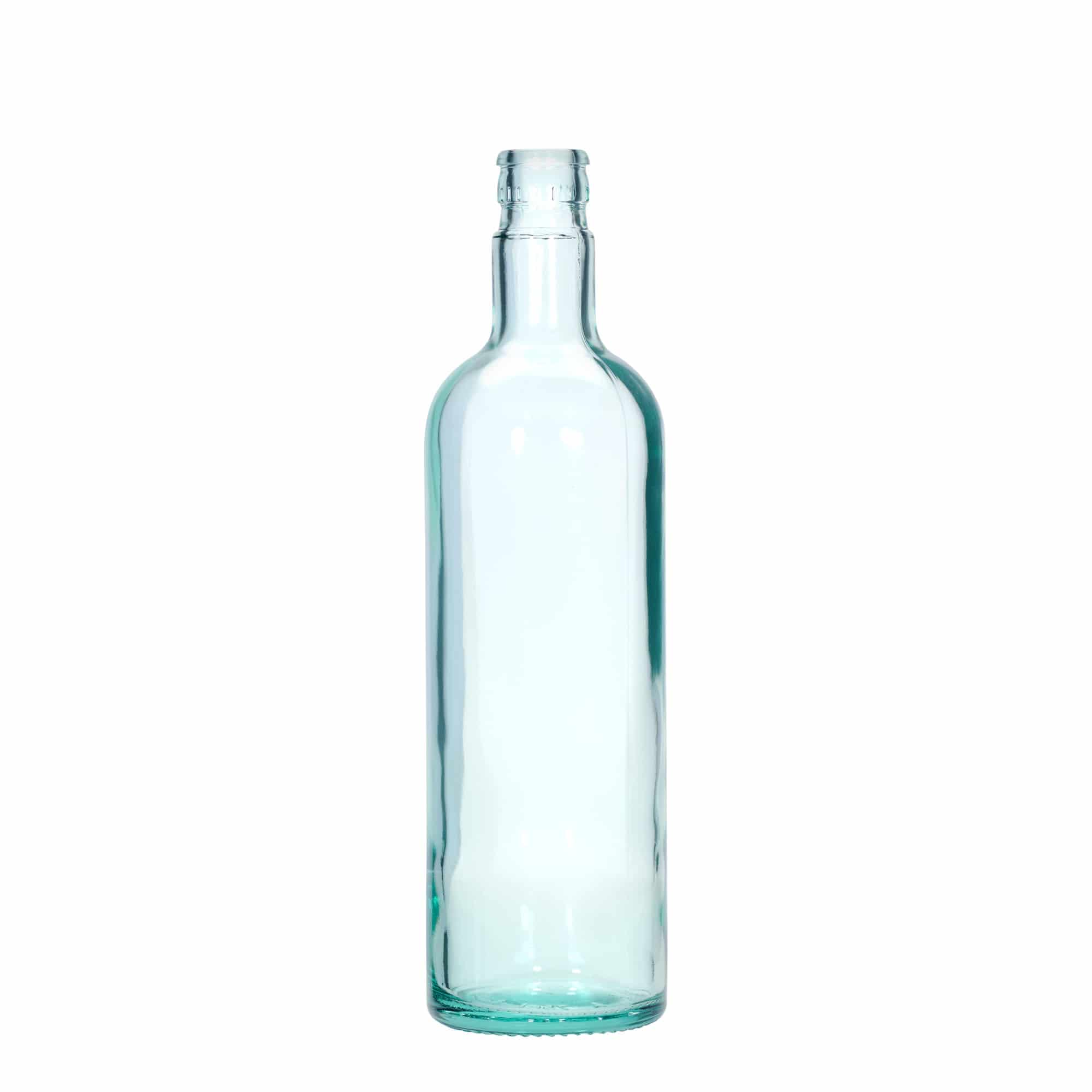 750 ml etikka-/öljypullo 'Willy New', lasia, vaaleanvihreä, suuaukko: DOP