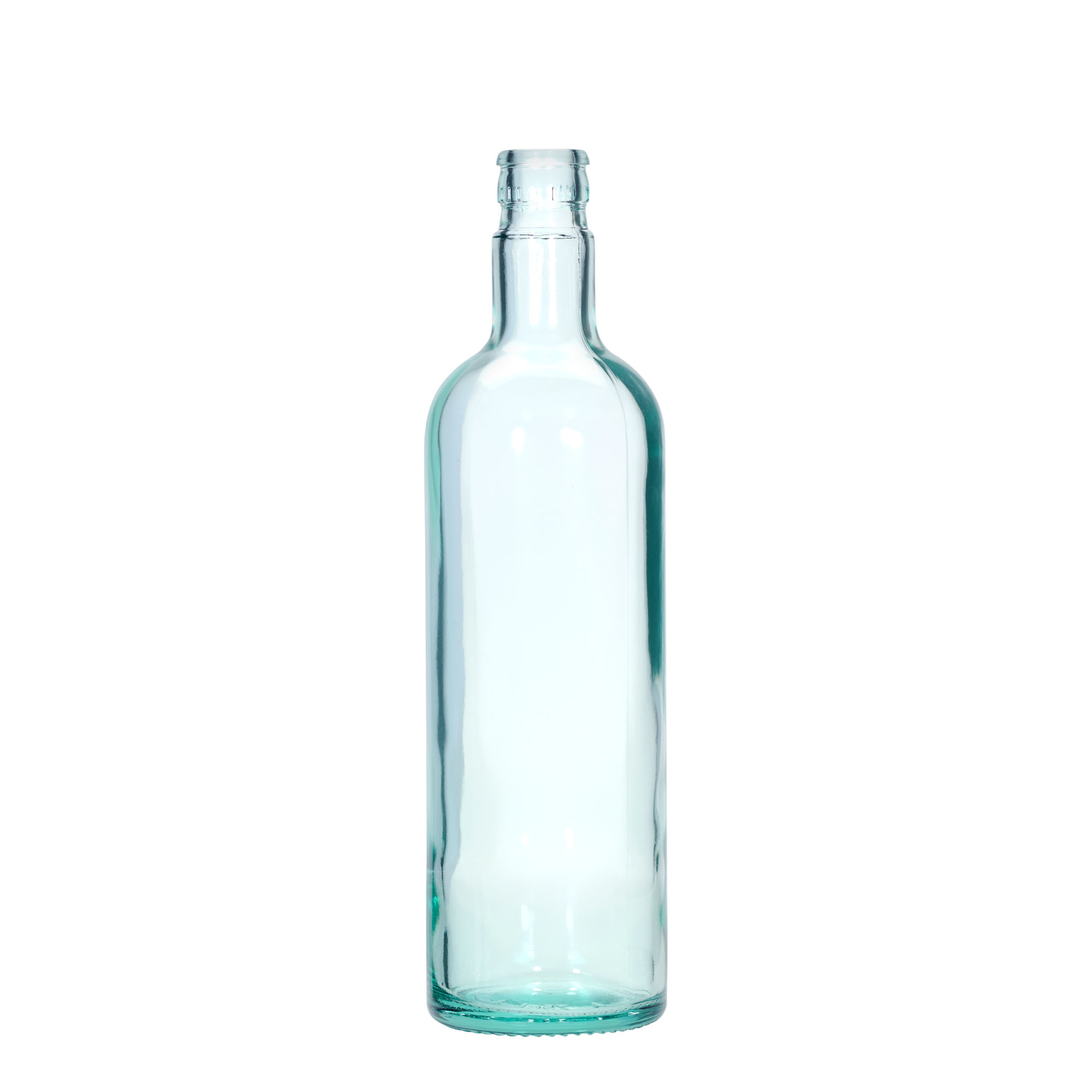 750 ml etikka-/öljypullo ”Willy New”, lasia, vaaleanvihreä, suuaukko: DOP
