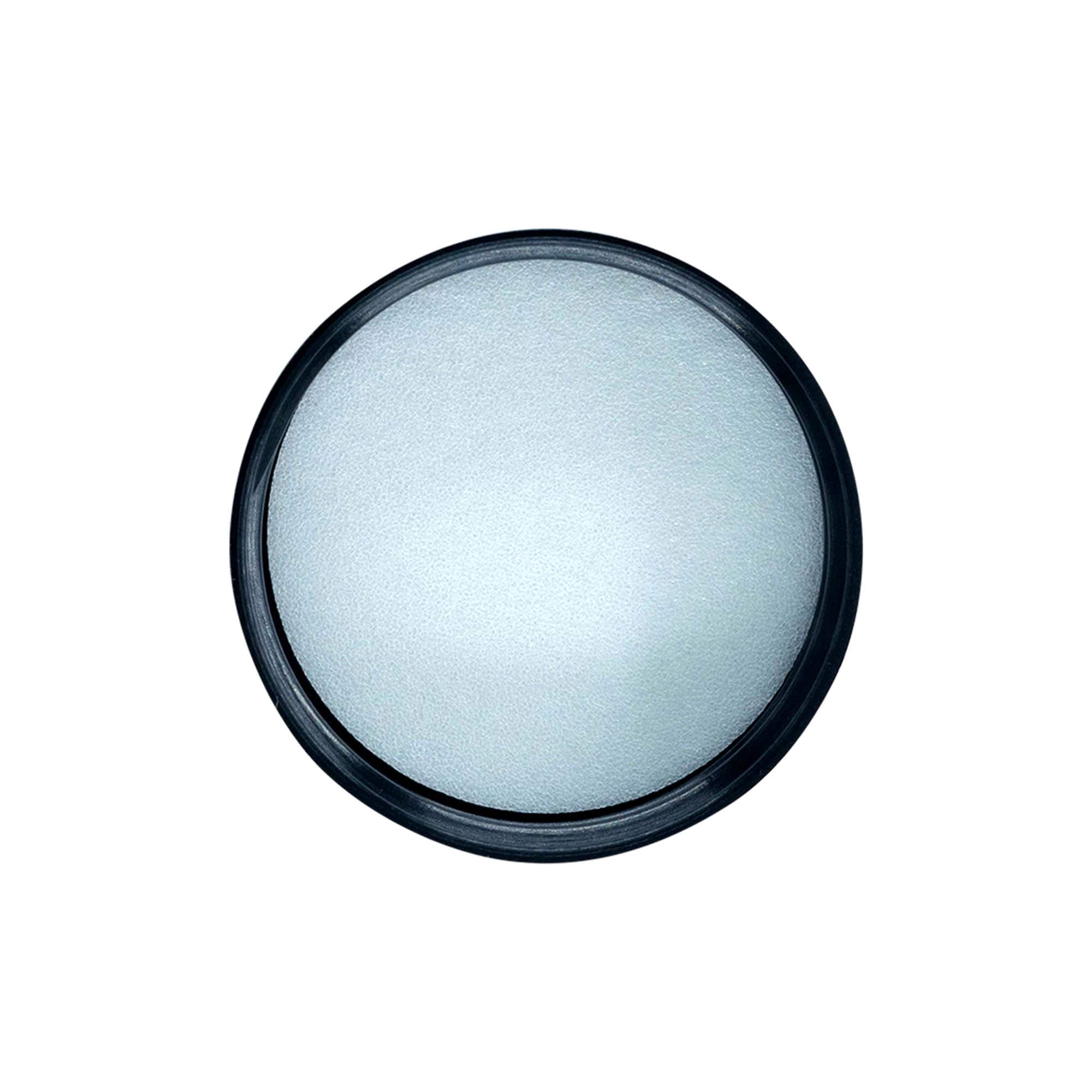 Ruuvikorkki 60 ml 'Brown Line', HPM-muovi, musta Ruuvikorkki 60 ml 'Brown Line', HPM-muovi, musta