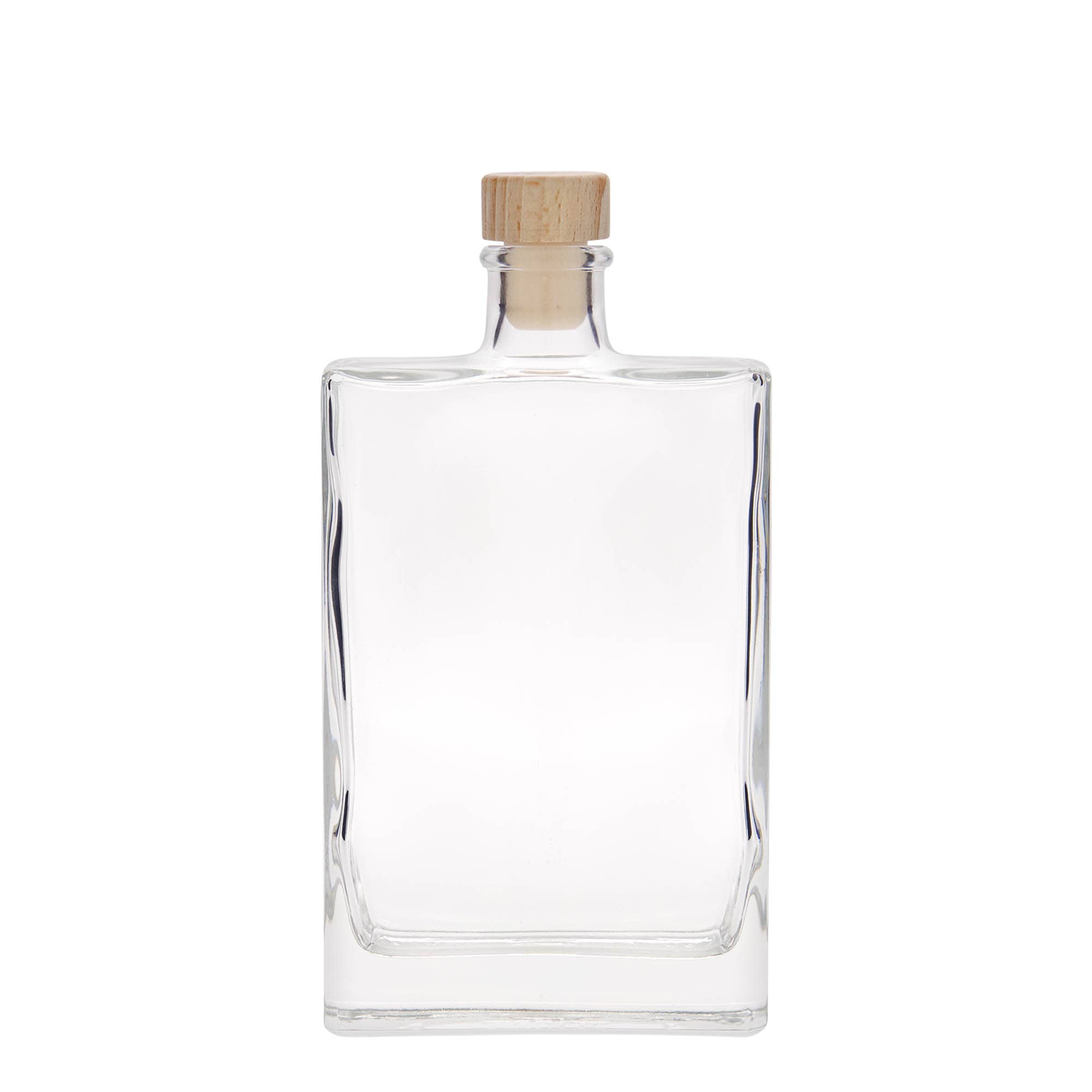 350 ml lasipullo 'Julia', nelikulm., suu: korkki