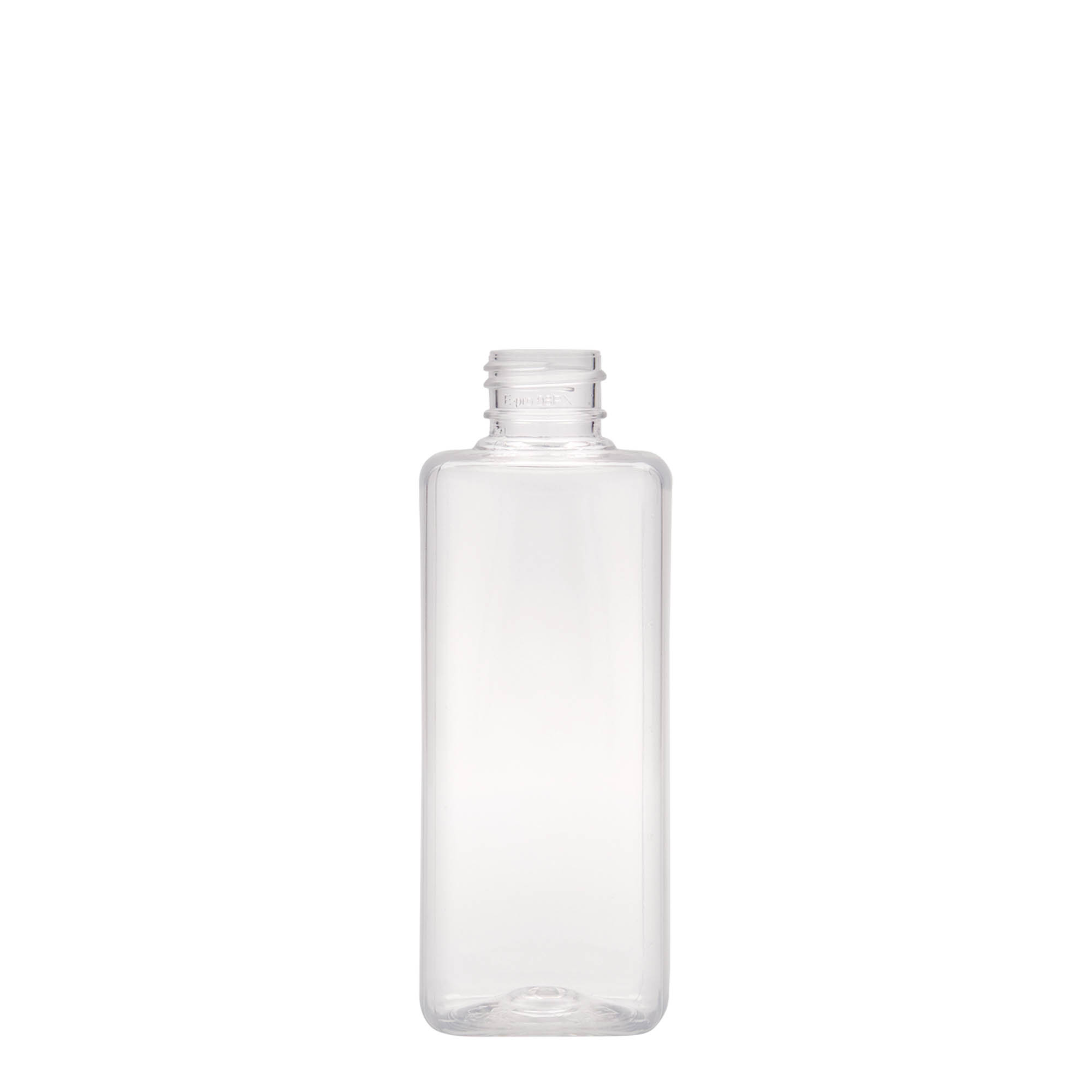 200 ml PET-pullo 'Karl', neliö, muovi, suuaukko: 24/410 200 ml PET-pullo 'Karl', neliö, muovi, suuaukko: 24/410