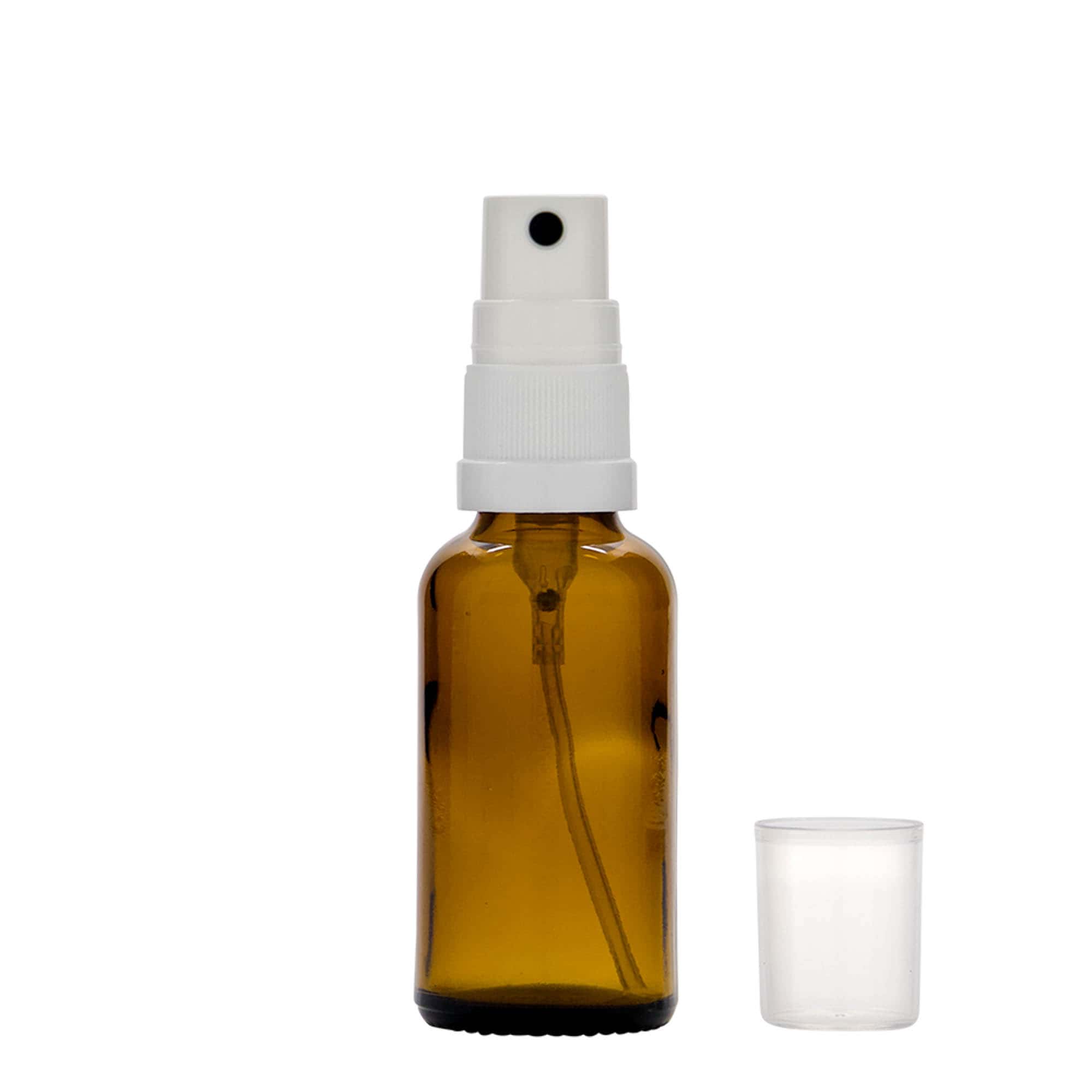 30 ml suihkepullo lääke, lasia, ruskea, suuaukko: DIN 18