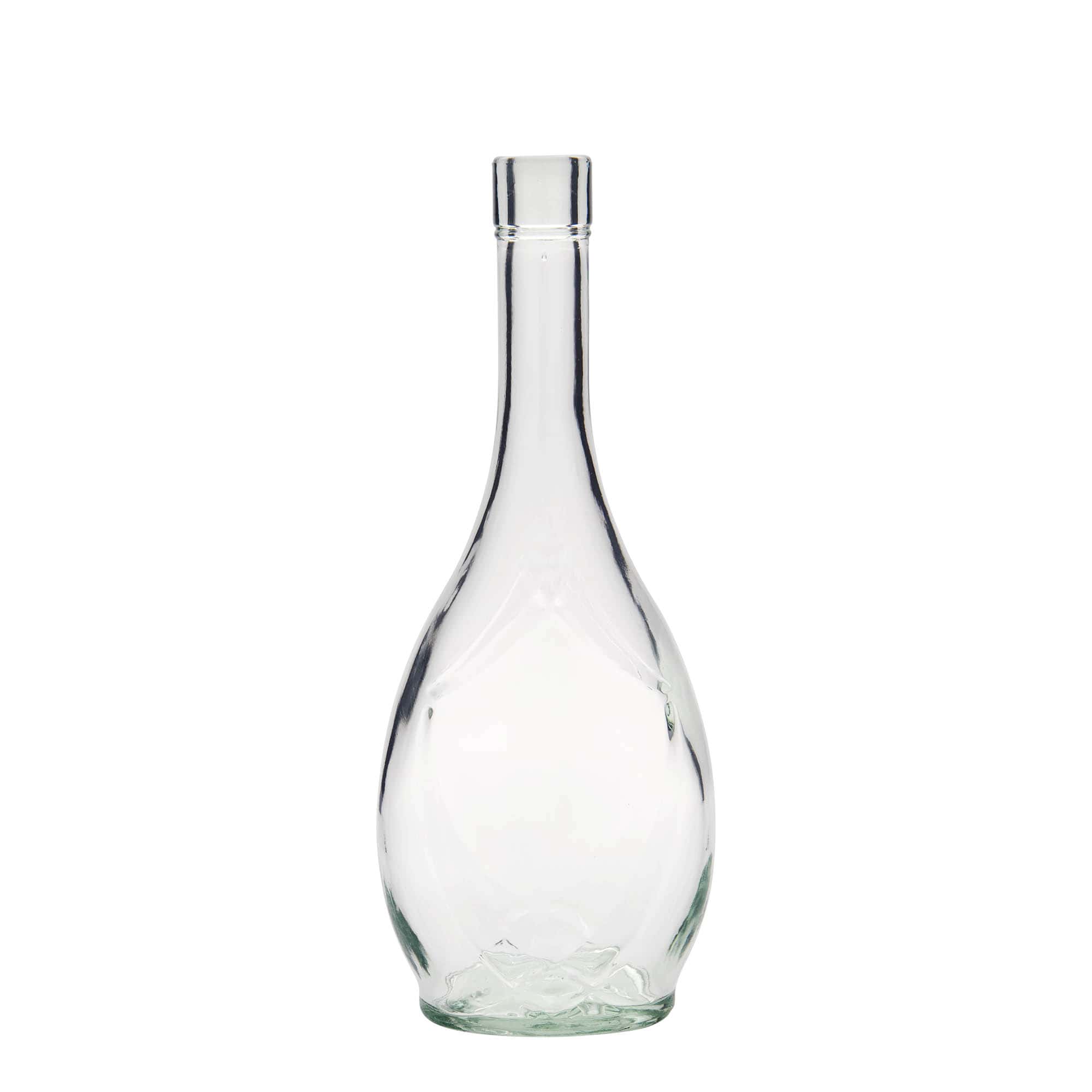 500 ml lasipullo 'Saragossa', ovaali, suuaukko: korkki
