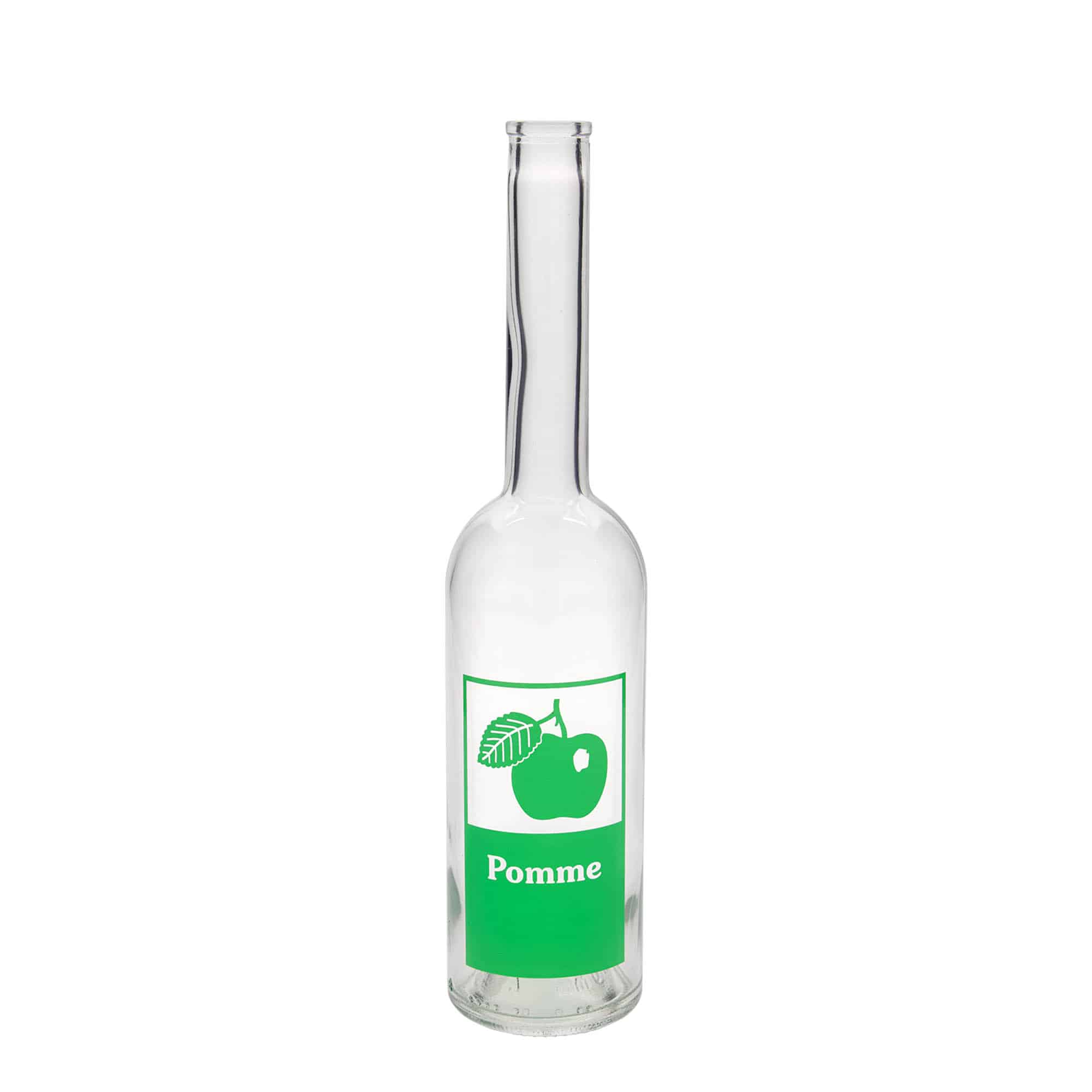 500 ml lasipullo 'Opera', kuvio: Omena, suuaukko: korkki