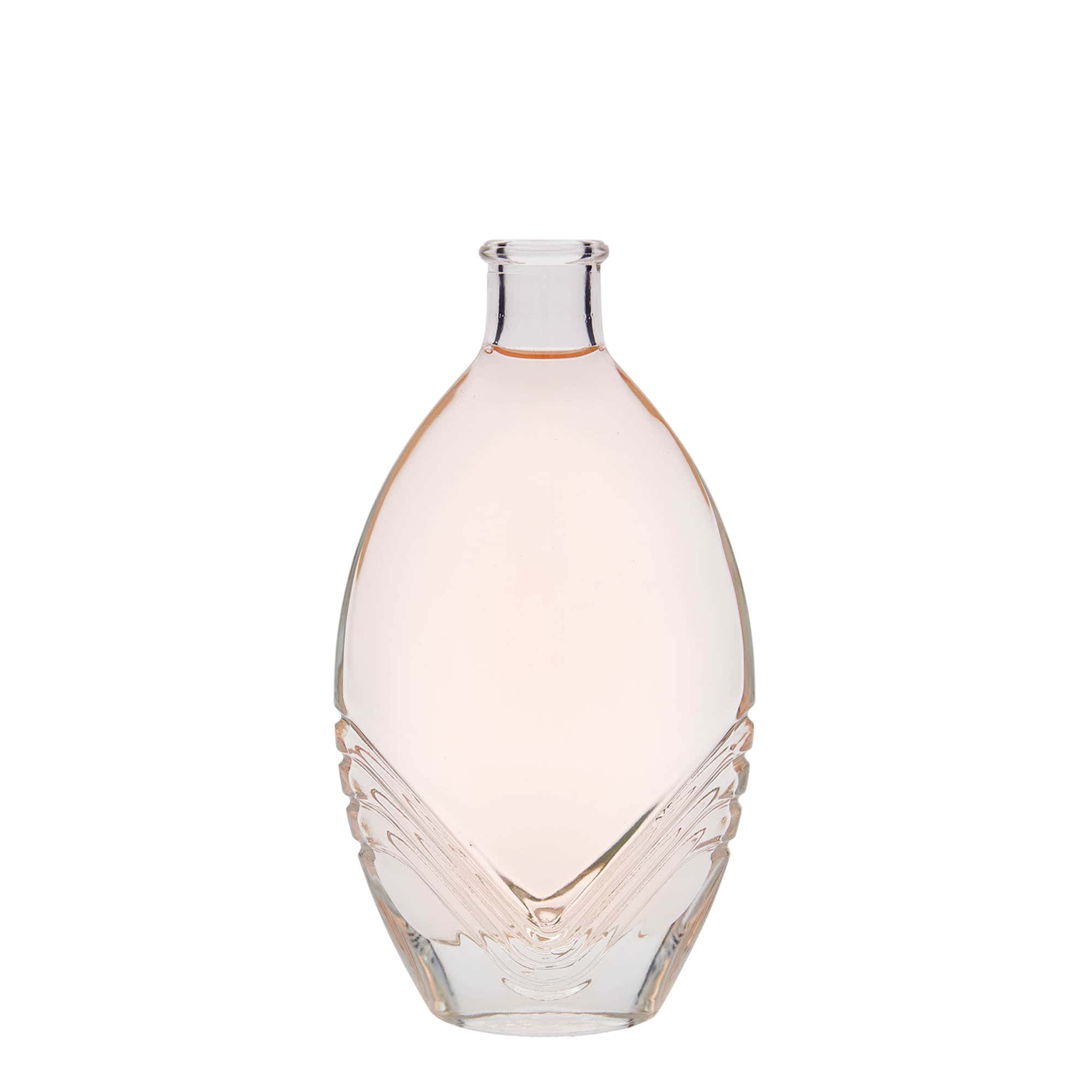 200 ml lasipullo 'Florence', soikea, suuaukko: korkki
