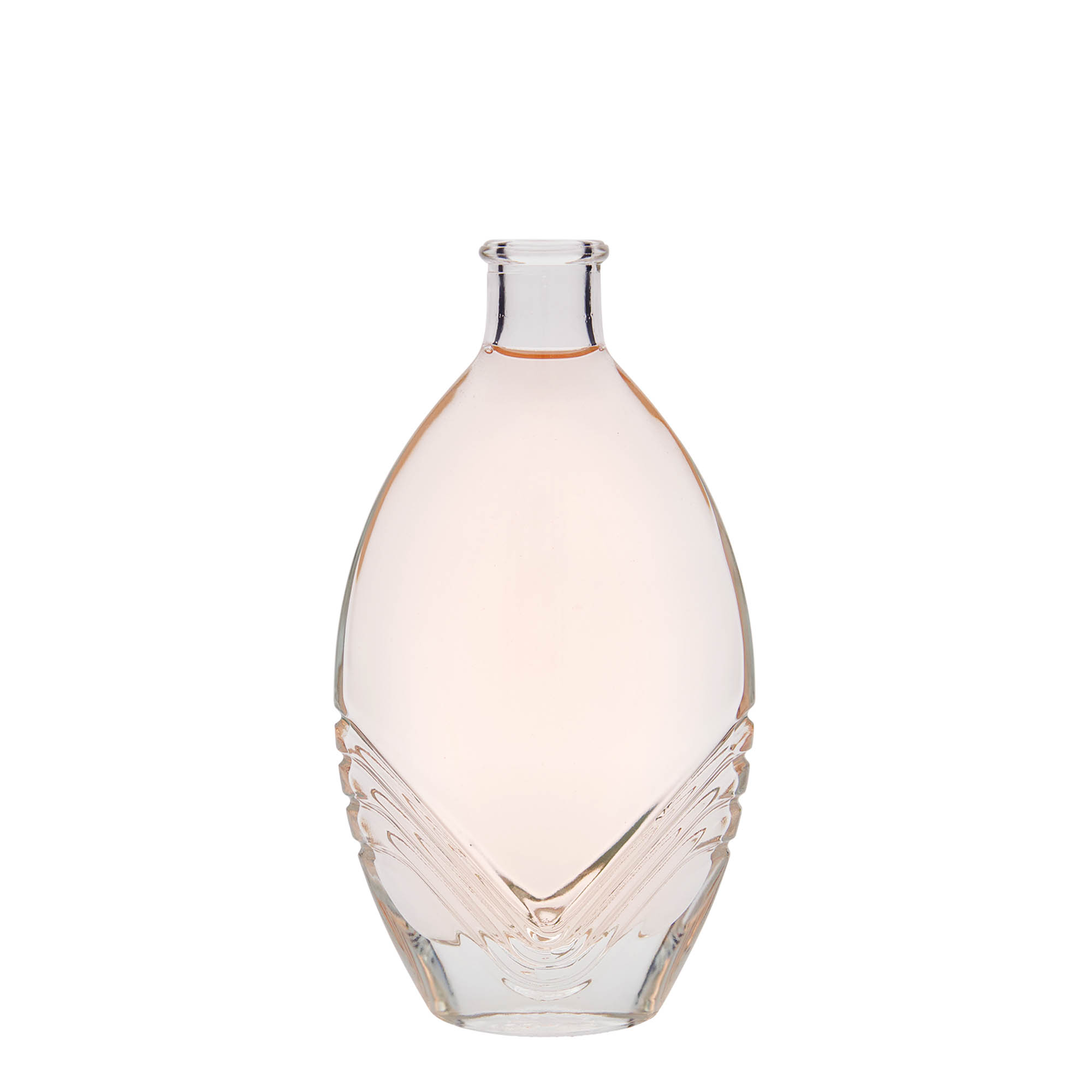 200 ml lasipullo ”Florence”, soikea, suuaukko: korkki