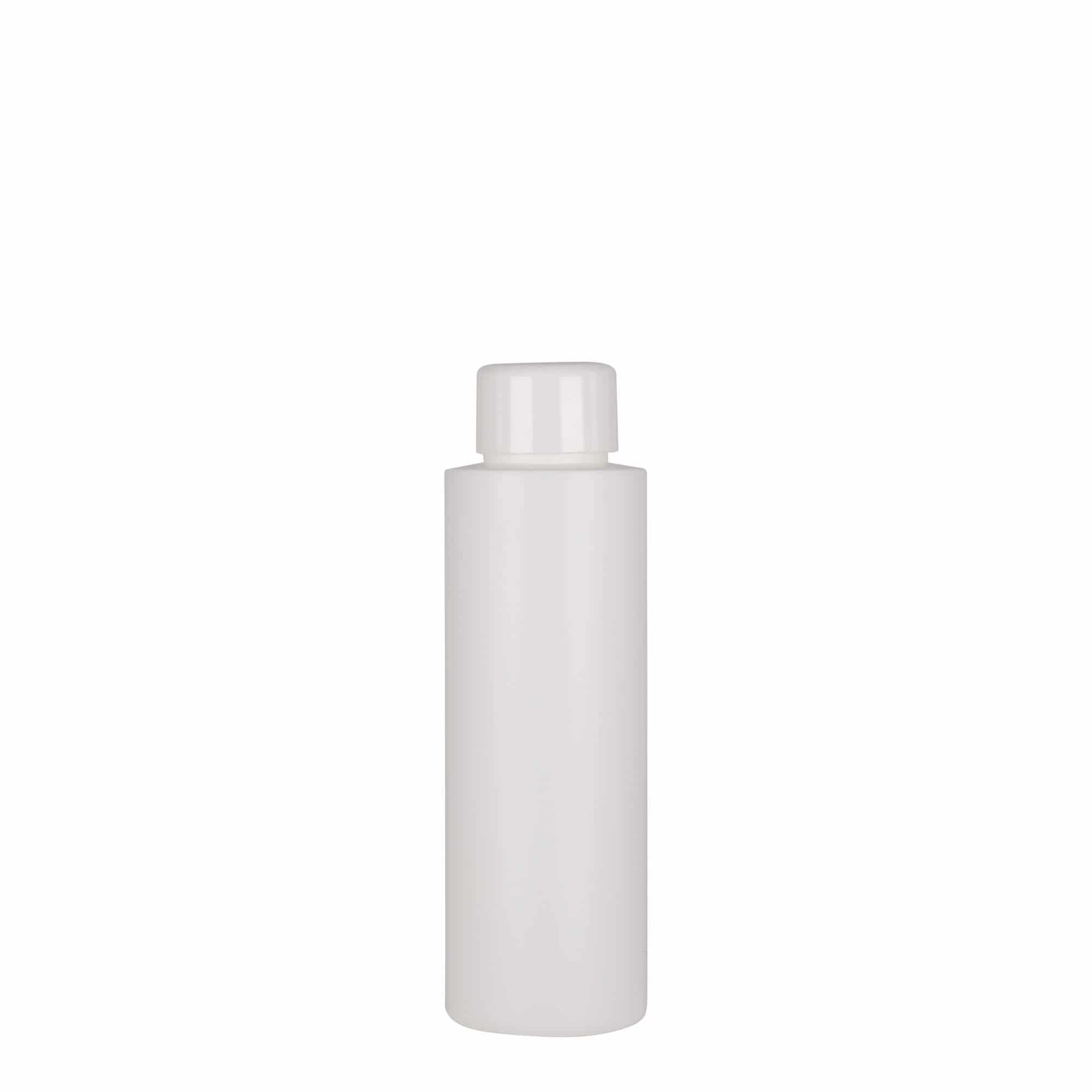 100 ml muovipullo 'Pipe', HDPE, valk., suu: GPI 24/410