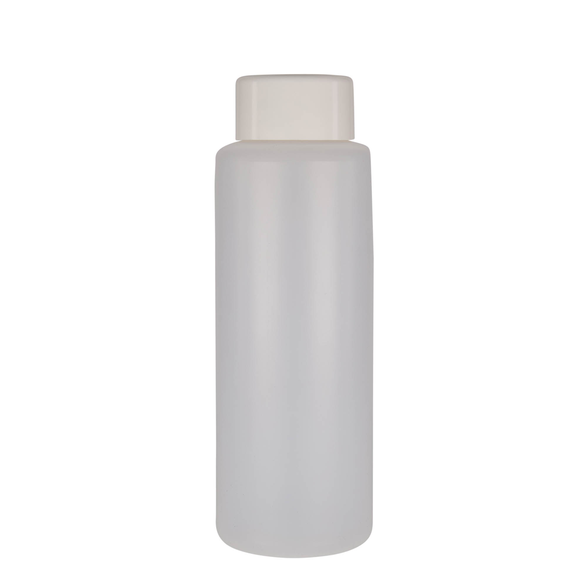1.000 ml pyöreä pullo, PE-muovi, luonnonväri, suuaukko: ruuvikorkki