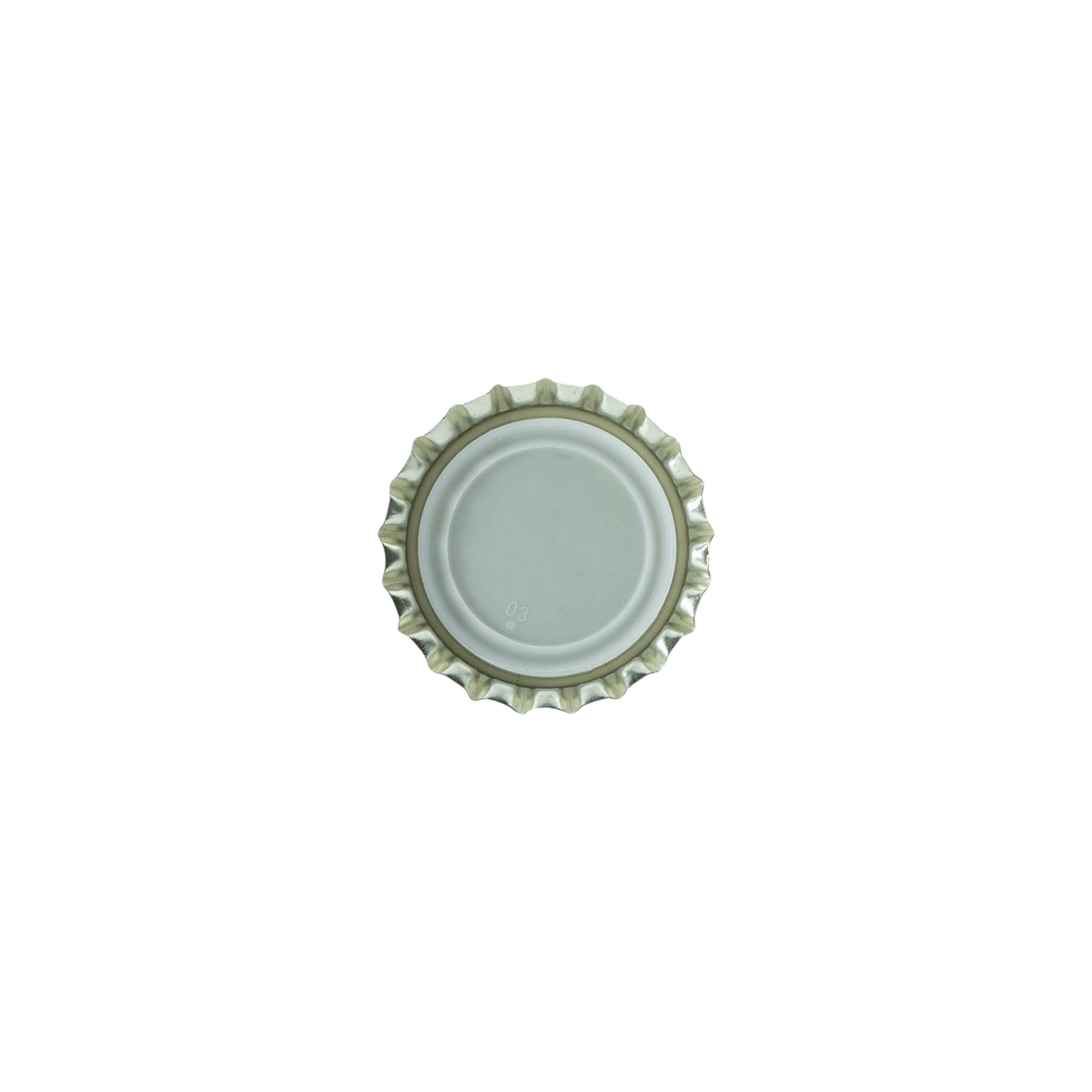 Pullonkorkki 26 mm, metalli, musta Pullonkorkki 26 mm, metalli, musta