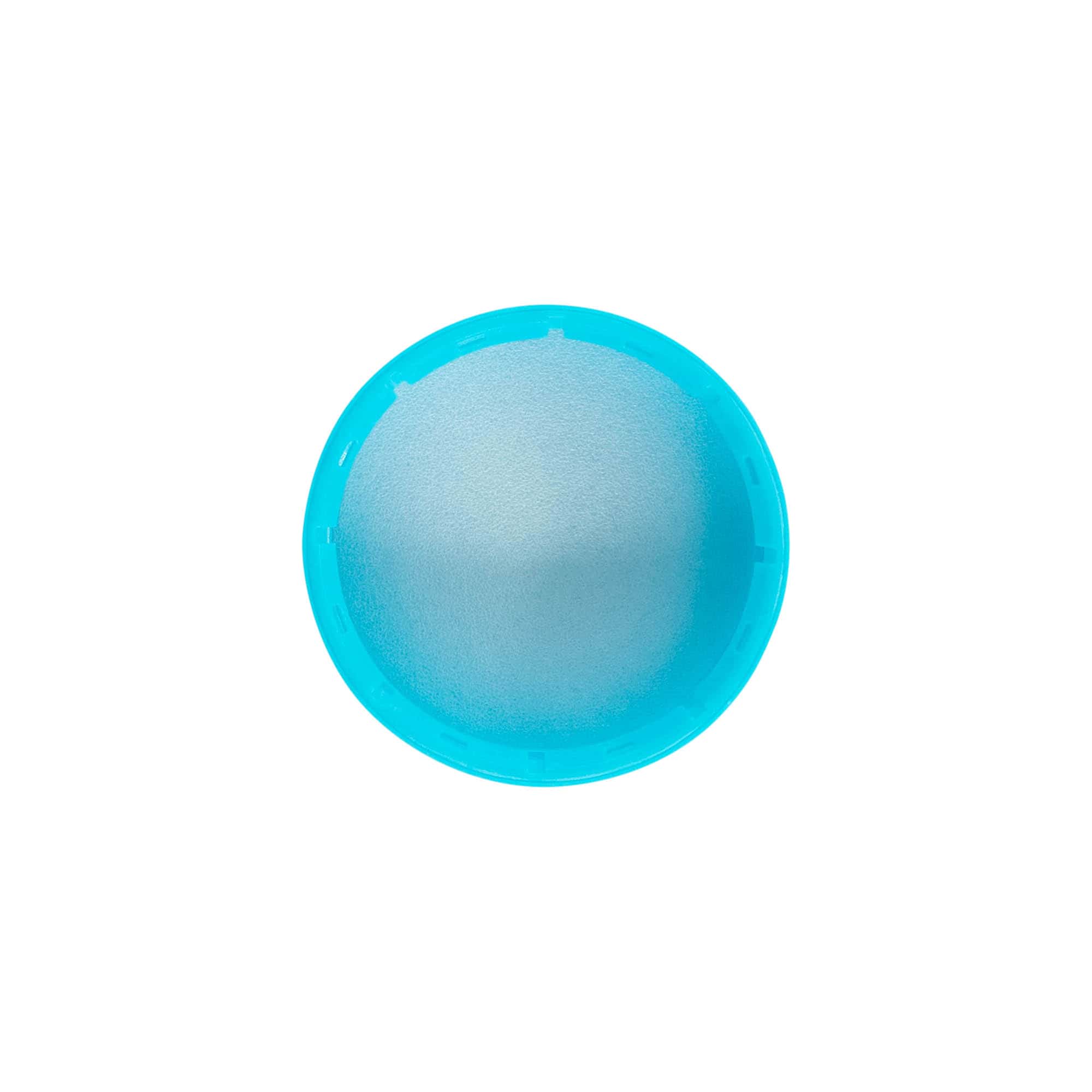 Ruuvikorkki 40 mm, PE-muovi, vaaleansininen Ruuvikorkki 40 mm, PE-muovi, vaaleansininen