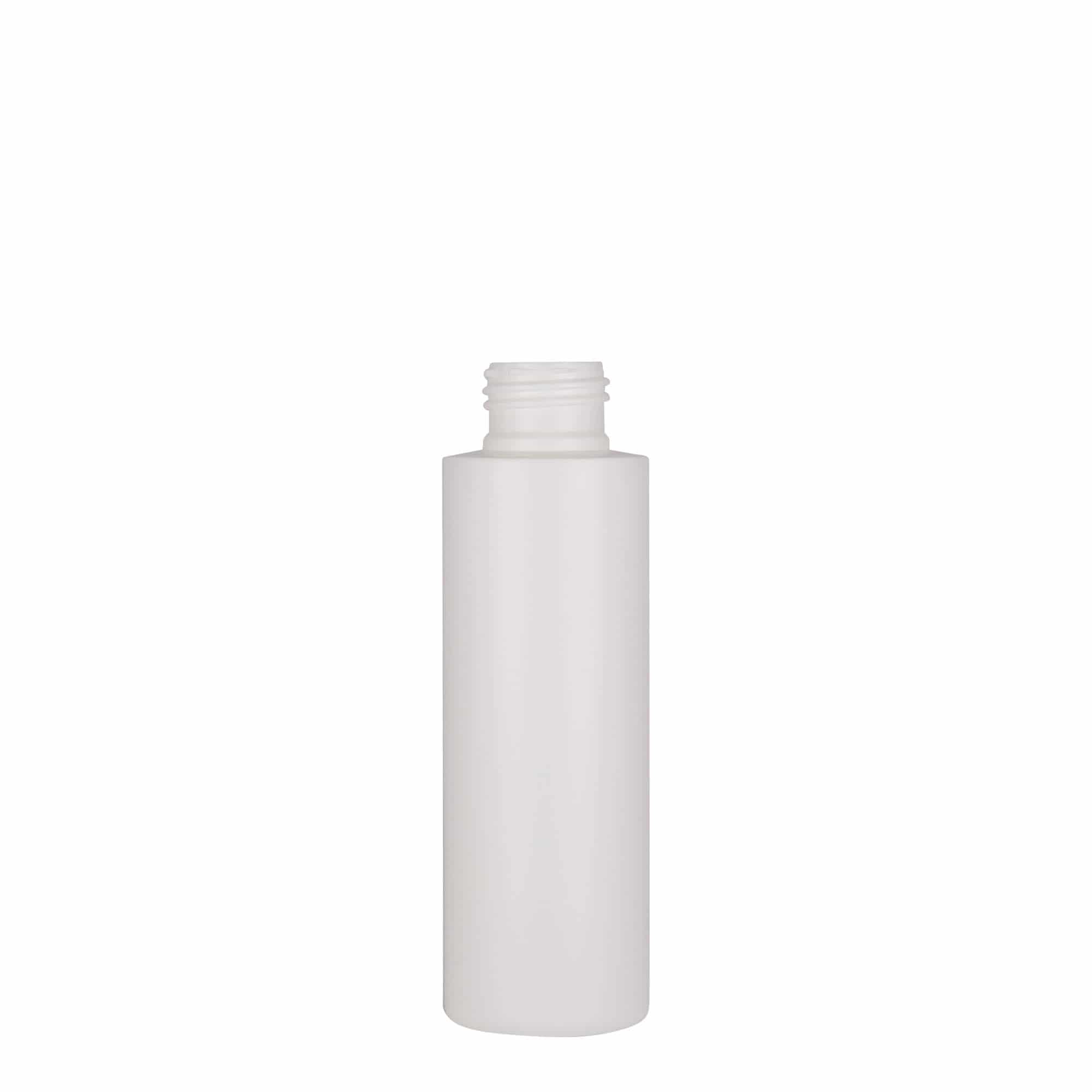 100 ml muovipullo 'Pipe', HDPE, valkoinen, suuaukko: 24/410