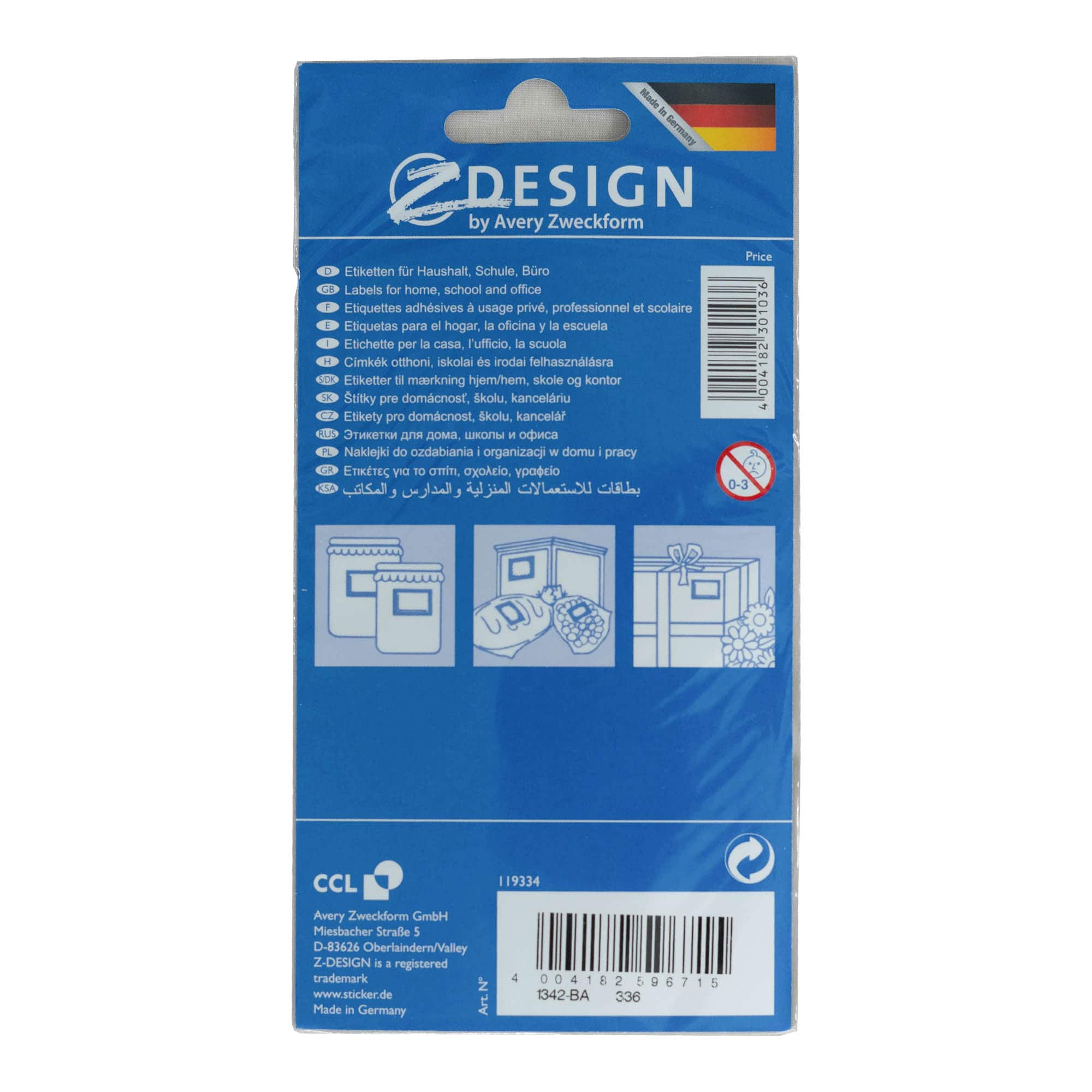 Zweckform-tarrat 'Rahmen Früchte', suorakulmainen, paperi, monivärinen Zweckform-tarrat 'Rahmen Früchte', suorakulmainen, paperi, monivärinen