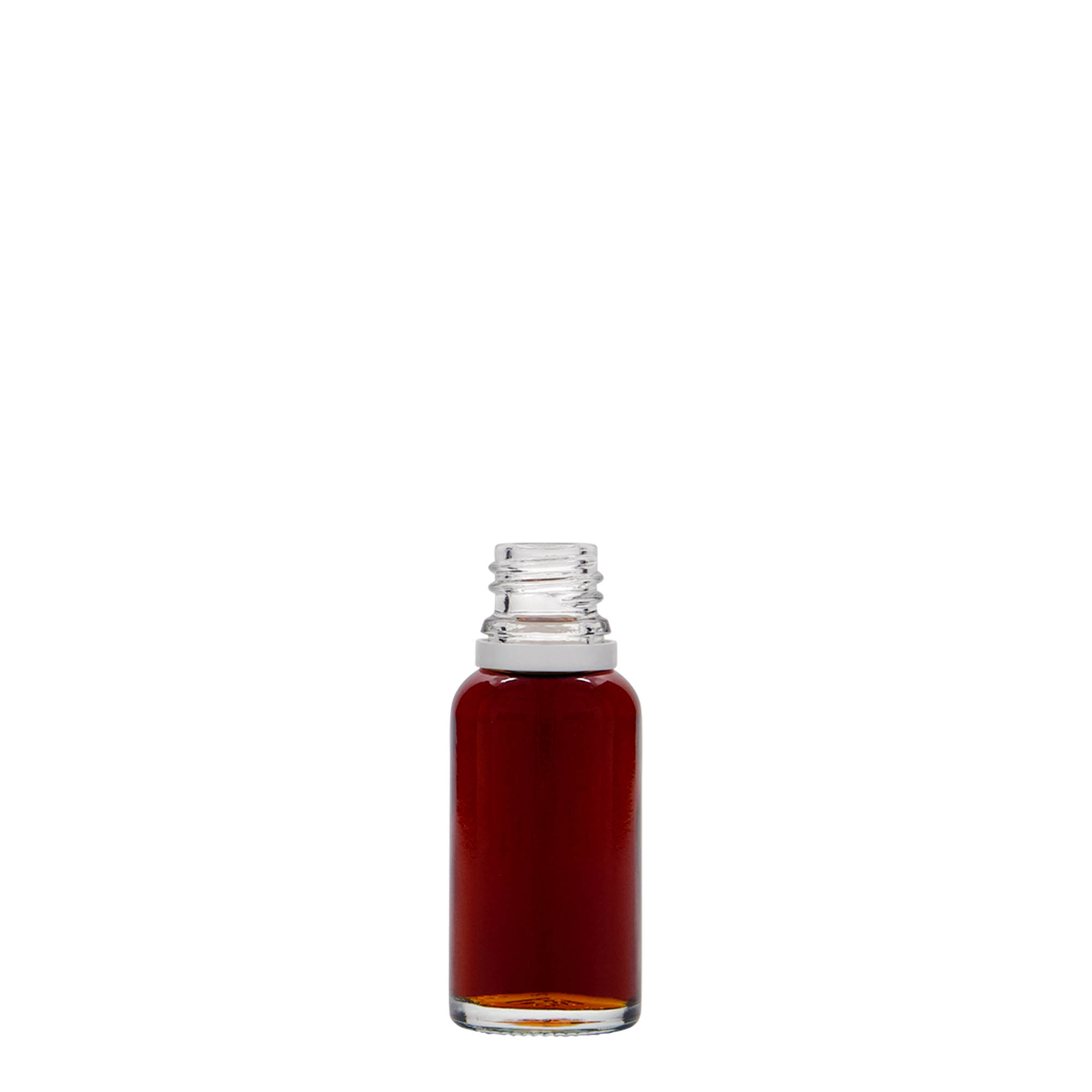 20 ml lääkepullo, lasi, suu: DIN 18